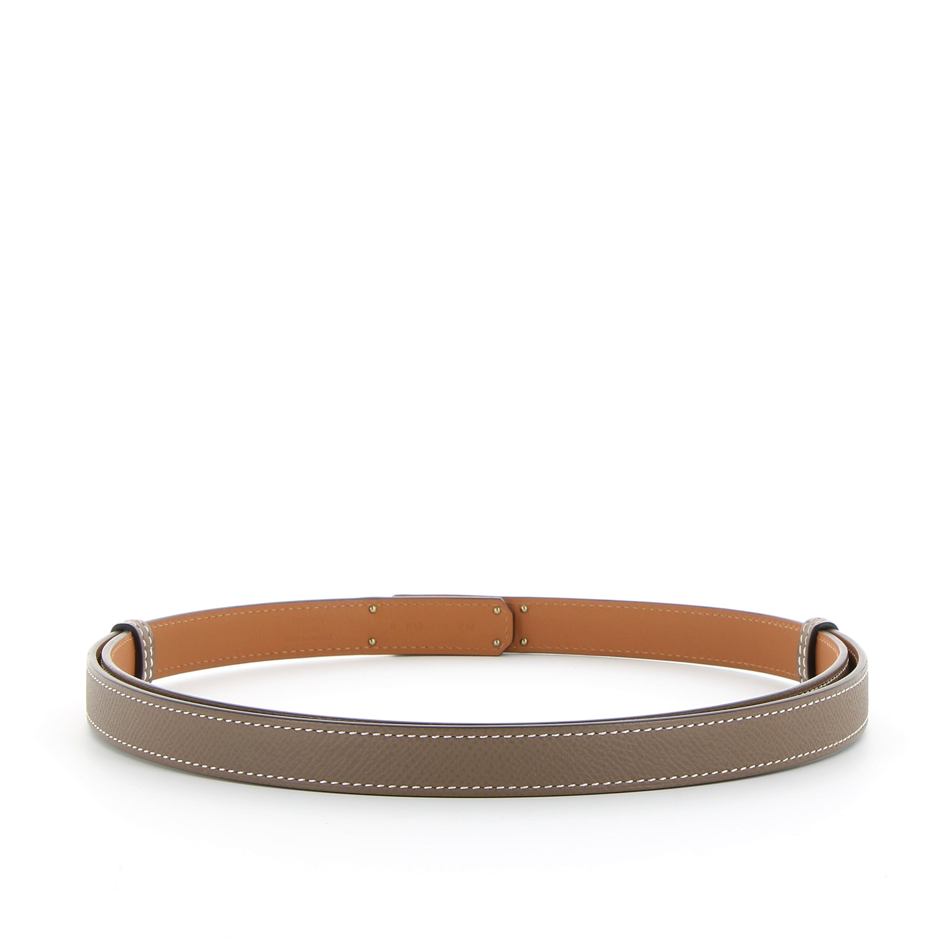 Hermès Kelly Belt Etoupe Epsom with Gold Hardware