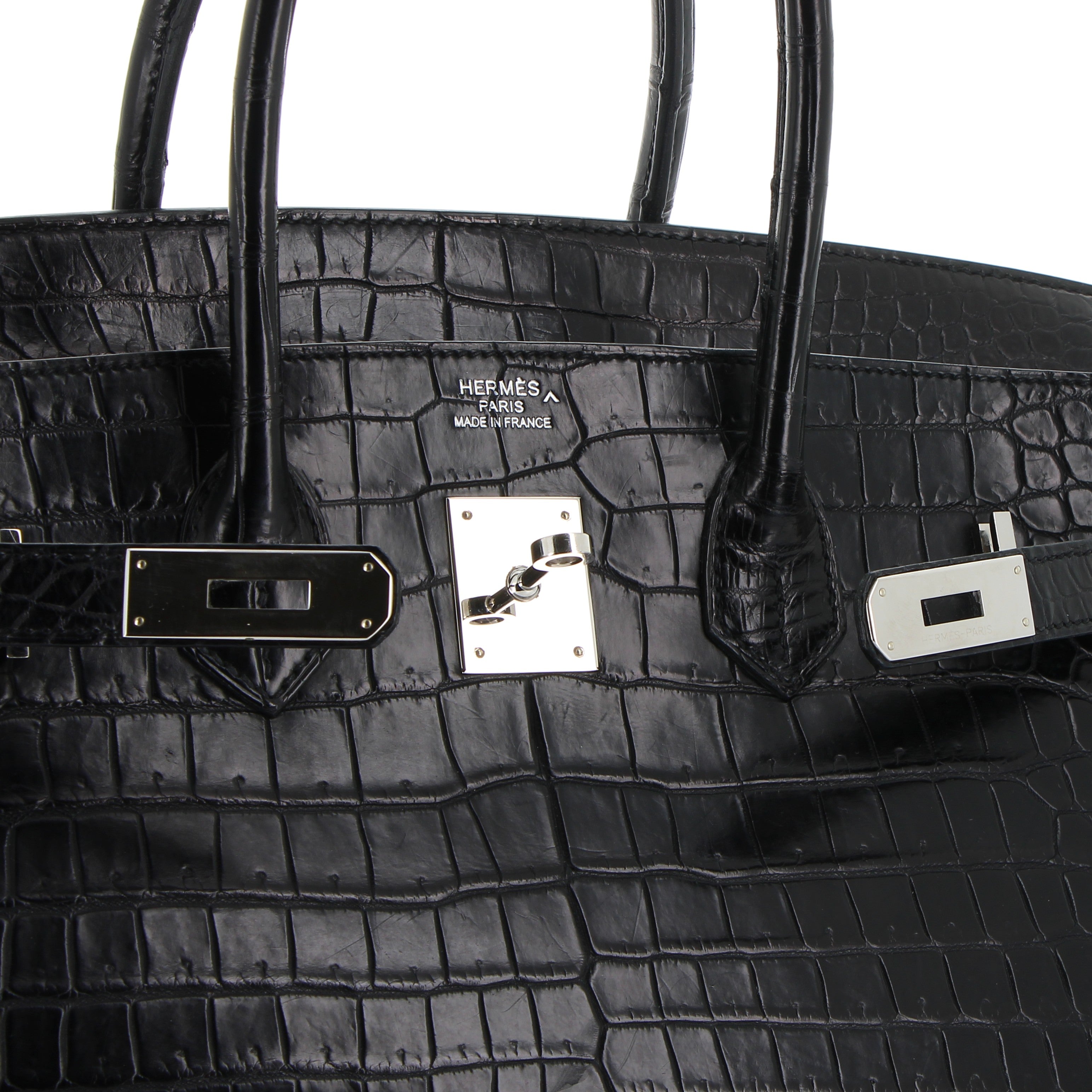 Hermès Birkin 35cm Noir Crocodile Niloticus with Palladium Hardware