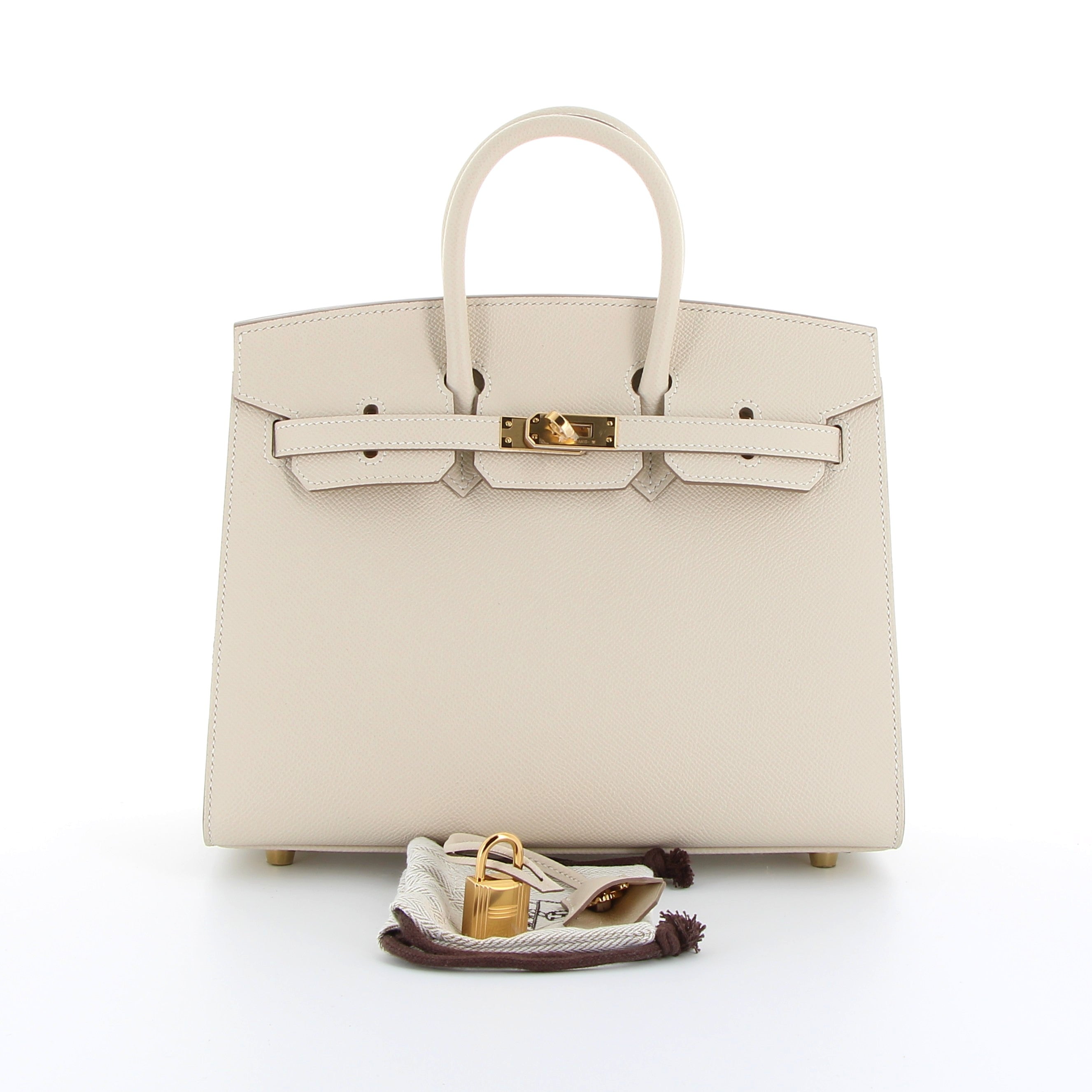 Hermès Birkin 25cm Craie Epsom Gold Hardware