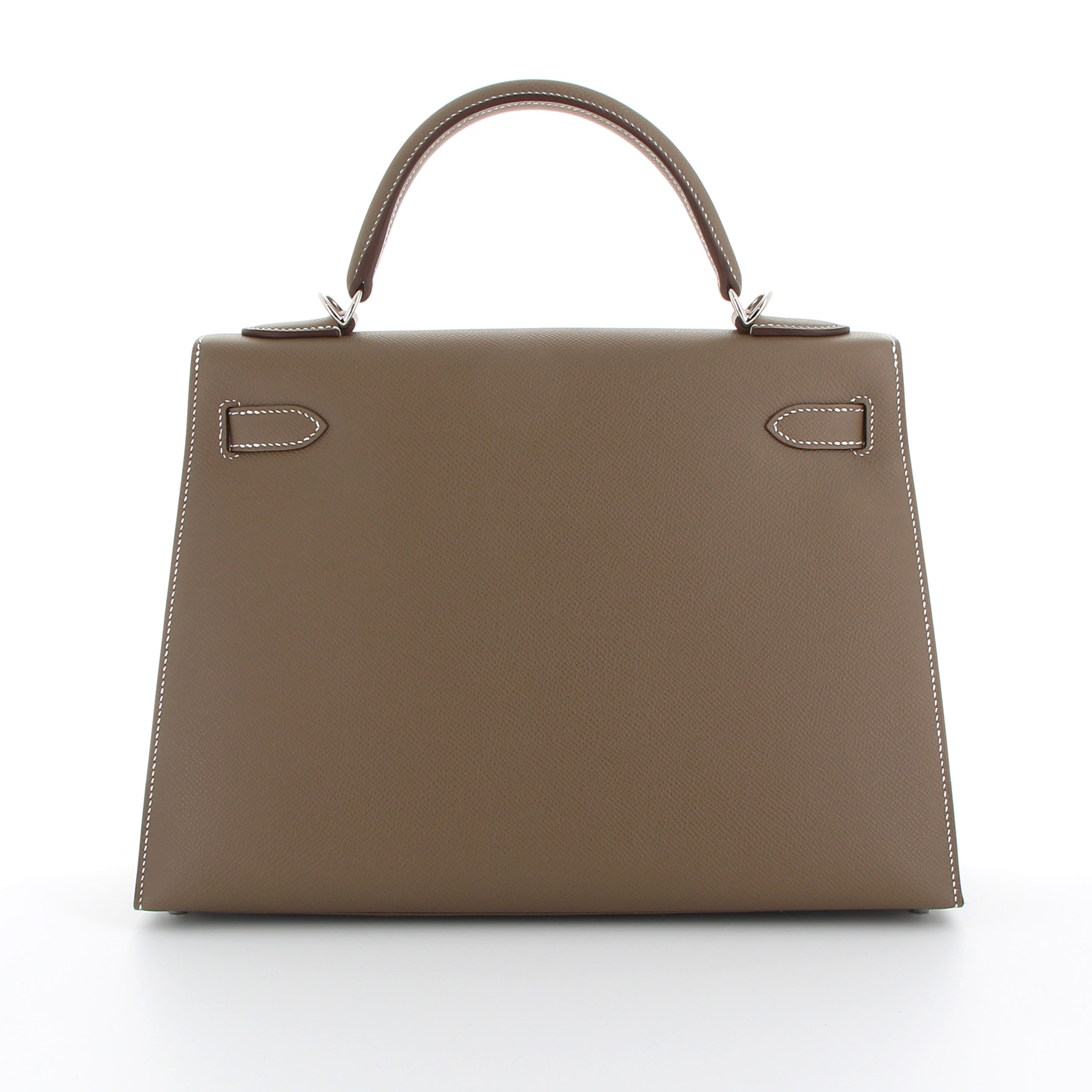 Hermés Kelly 32cm Etoupe Epsom with Palladium Hardware