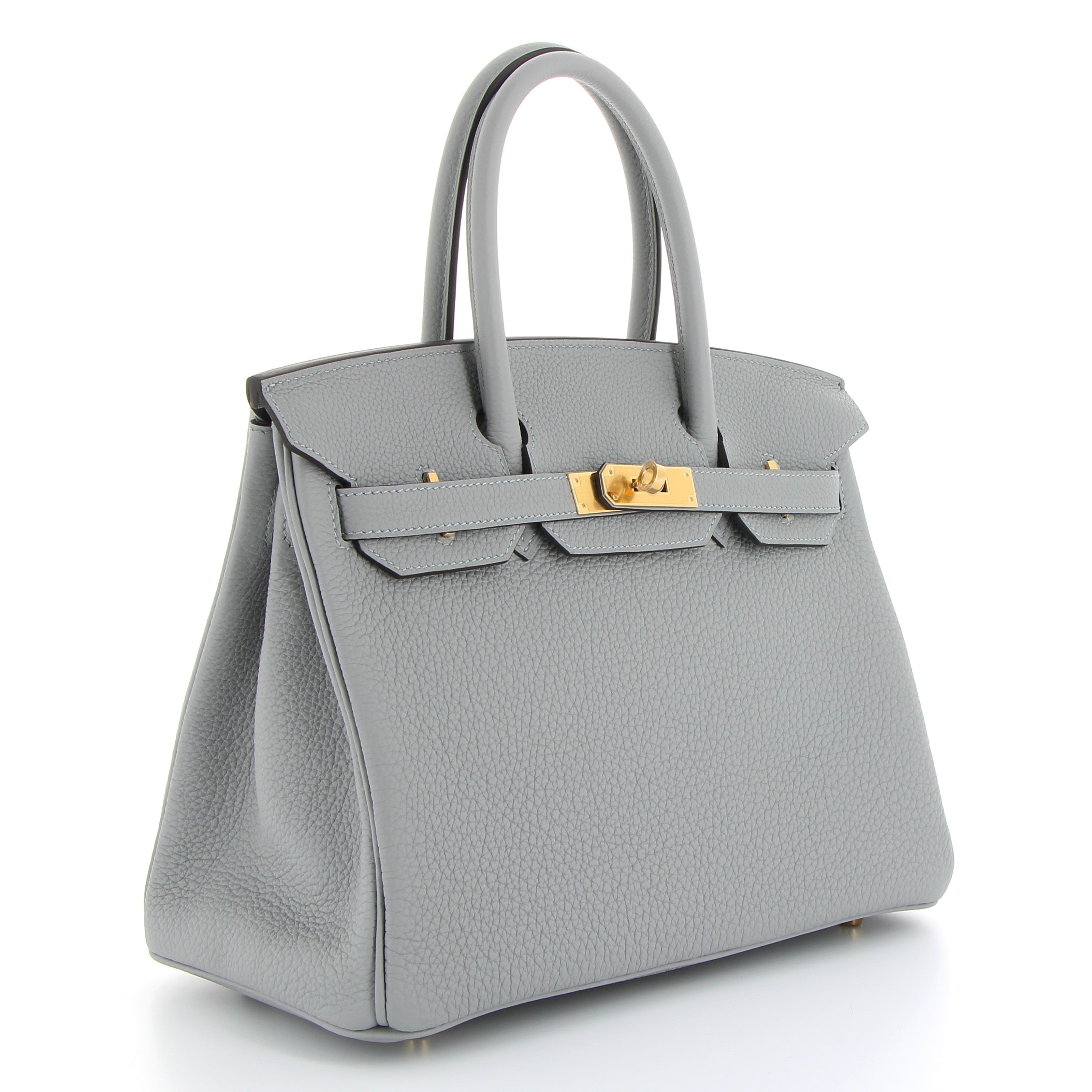 Hermès Birkin 30cm in Bleu Glacier Togo Leather with Gold Hardware