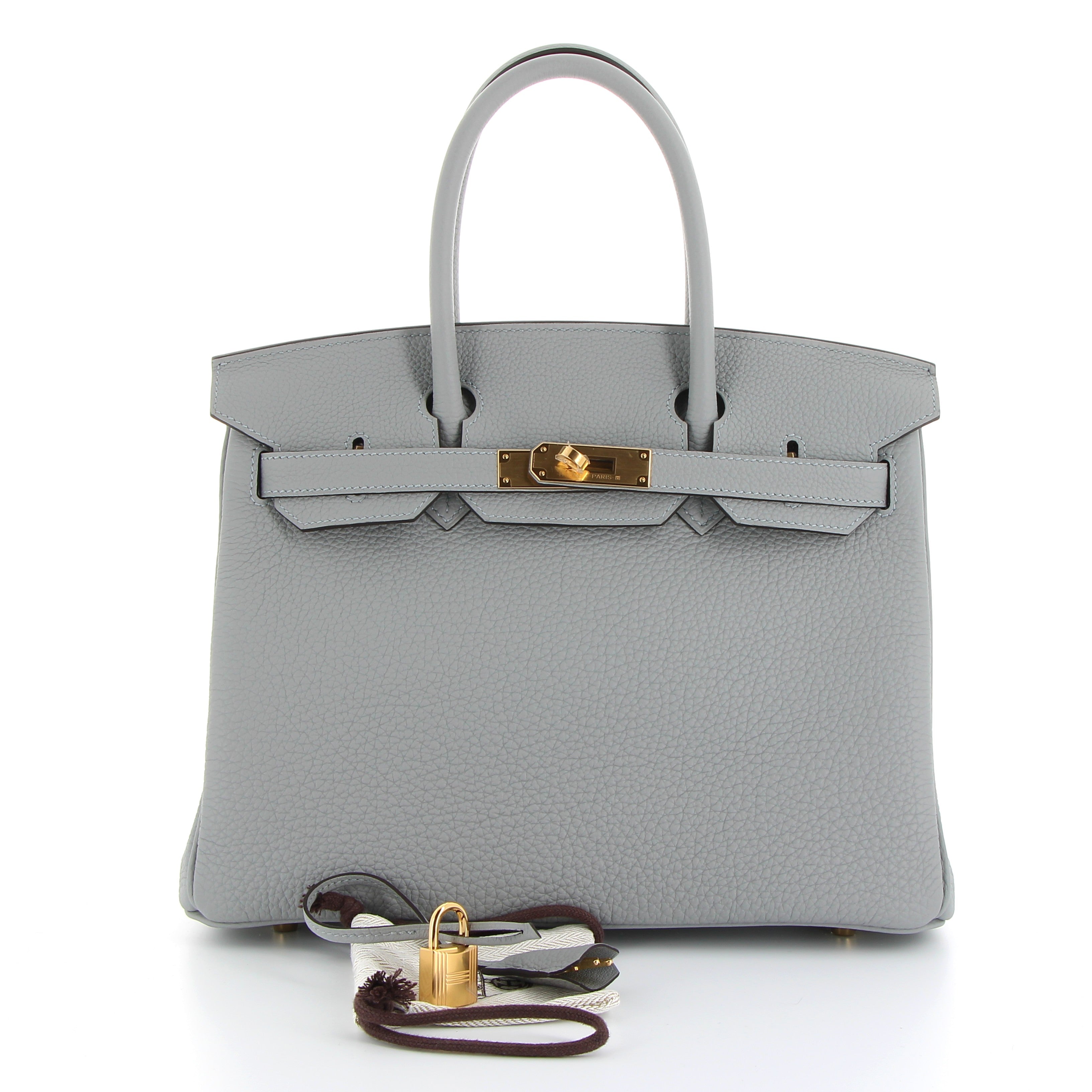 Hermès Birkin 30cm in Bleu Glacier Togo Leather with Gold Hardware