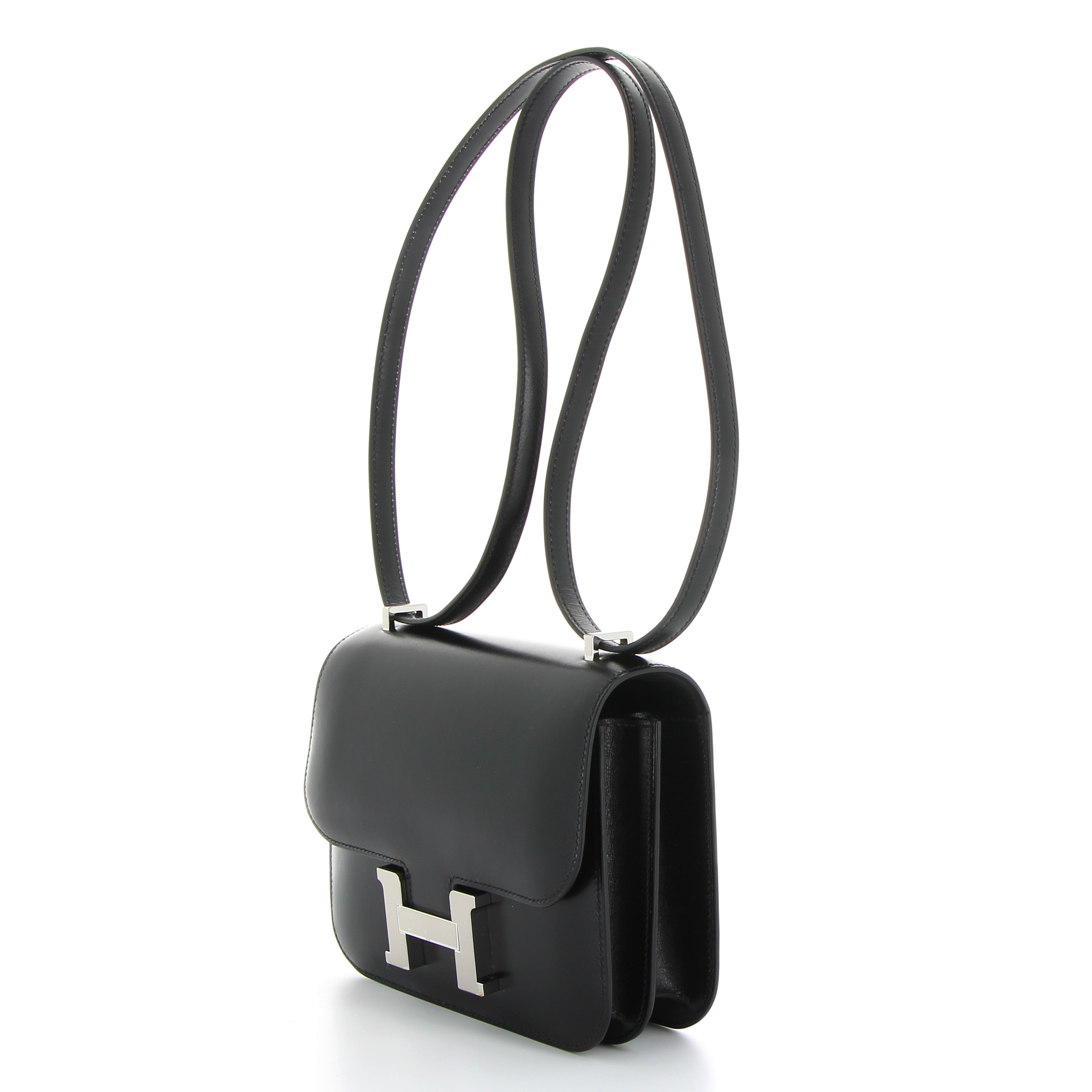 Hermès Constance 18cm in Black Box Leather with Palladium Hardware
