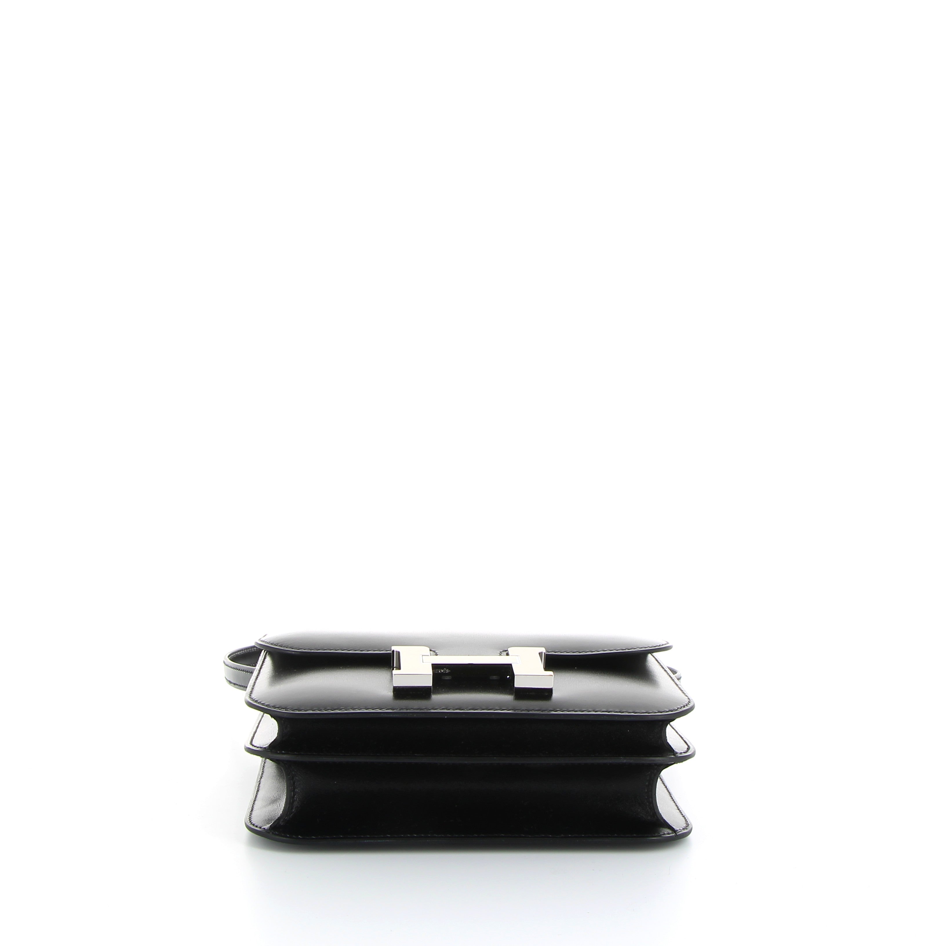 Hermès Constance 18cm in Black Box Leather with Palladium Hardware