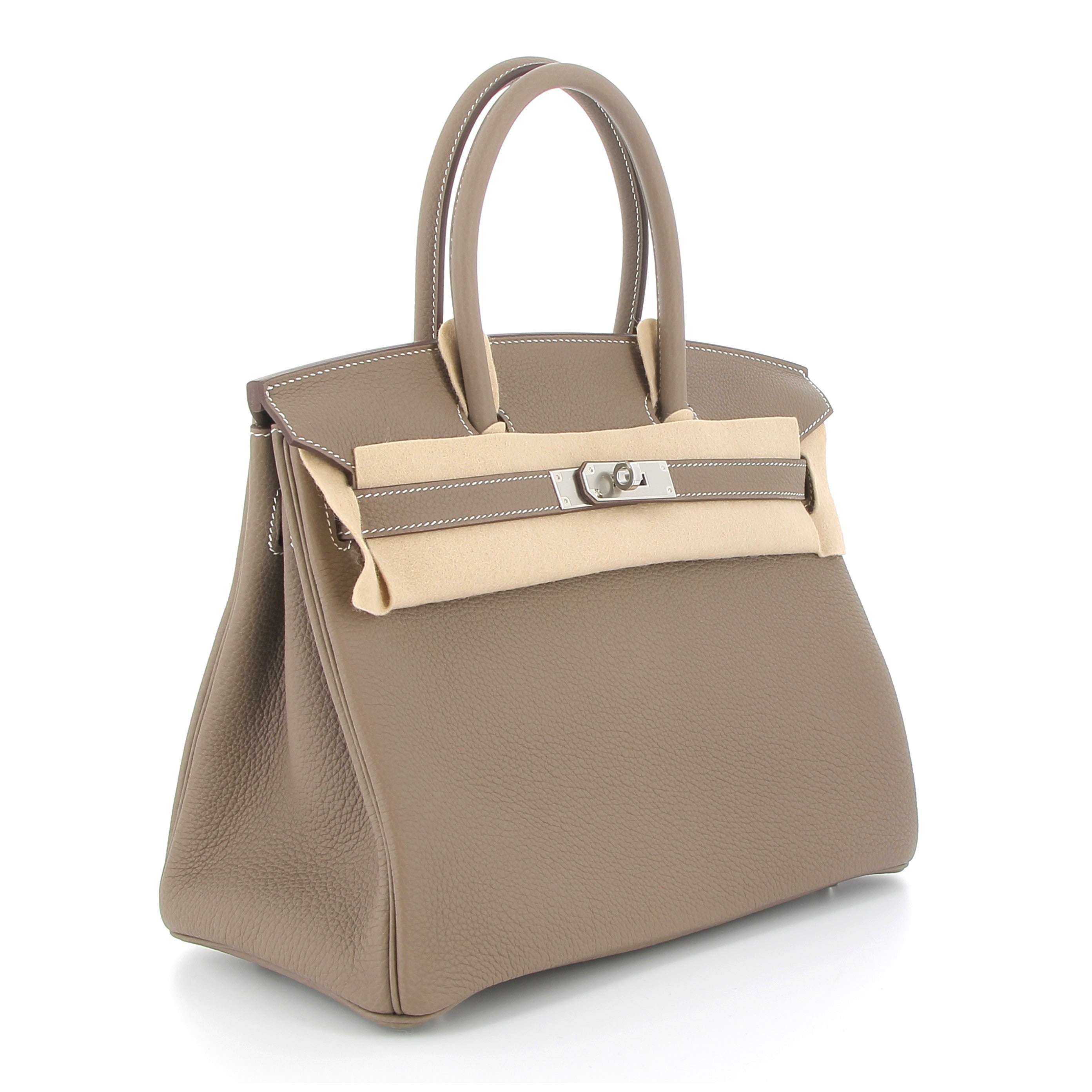 HERMES Birkin 30 Etoupe Togo Palladium Hardware