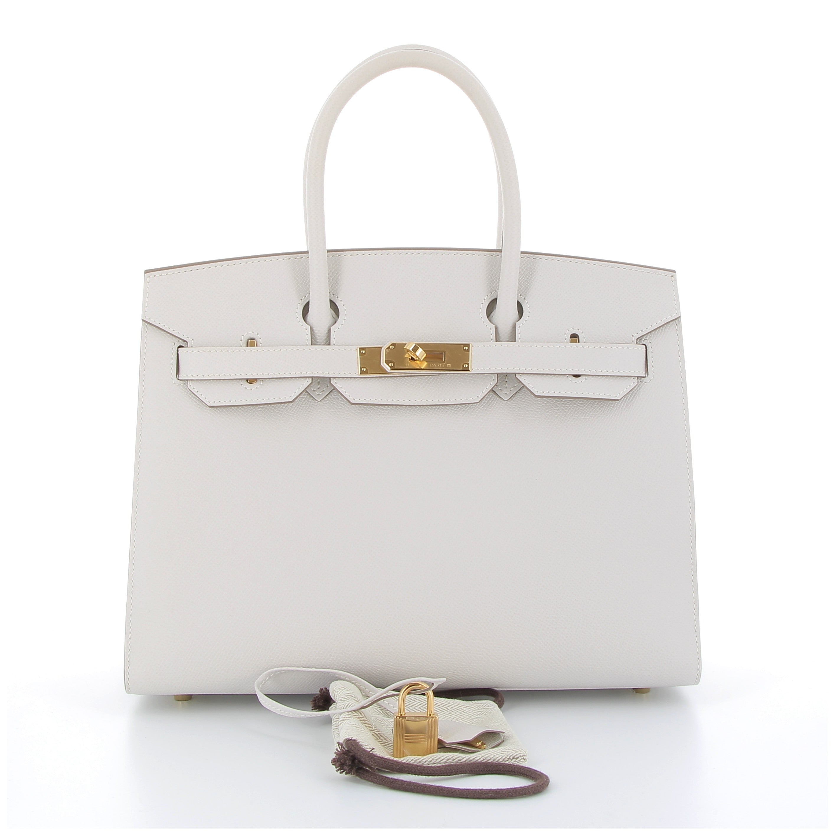 Hermes Birkin 30cm in Gris Pale Sellier Epsom with Gold Hardware