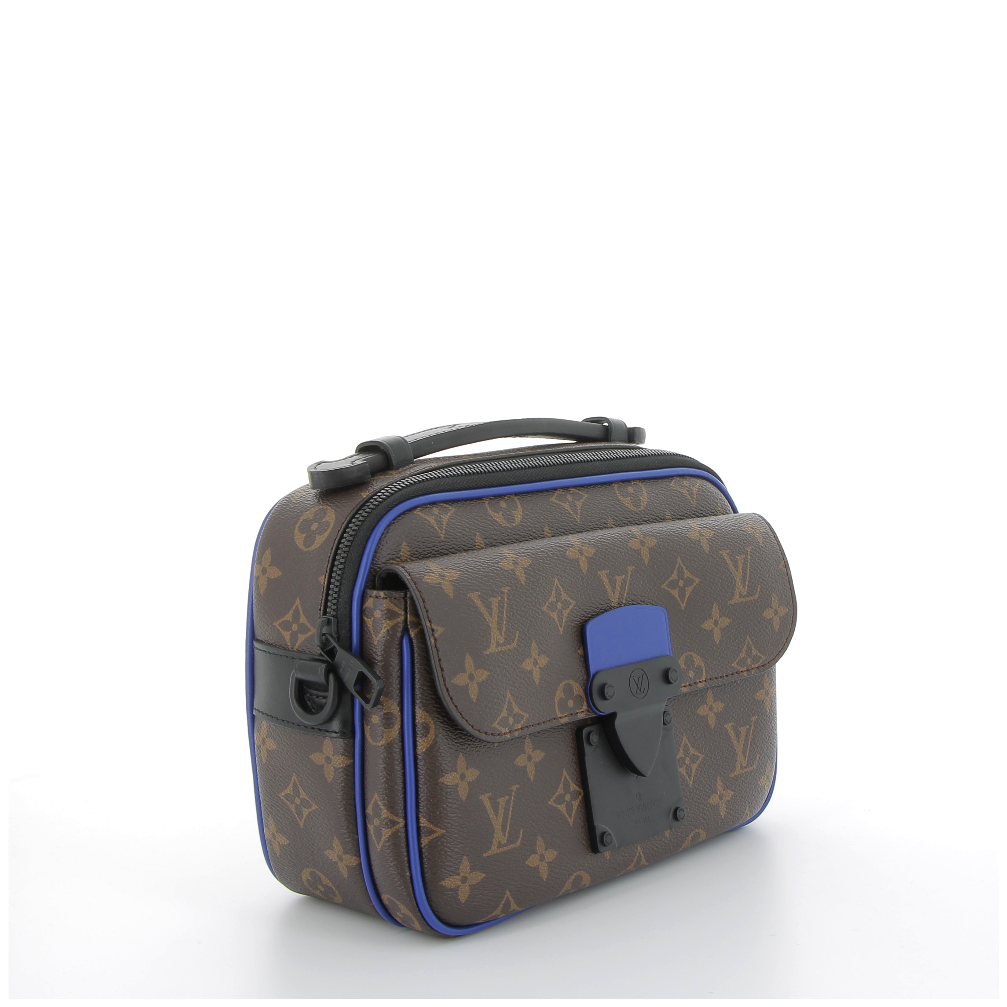 Louis Vuitton Messenger S Lock in Monogram Macassar Canvas & Black Hardware