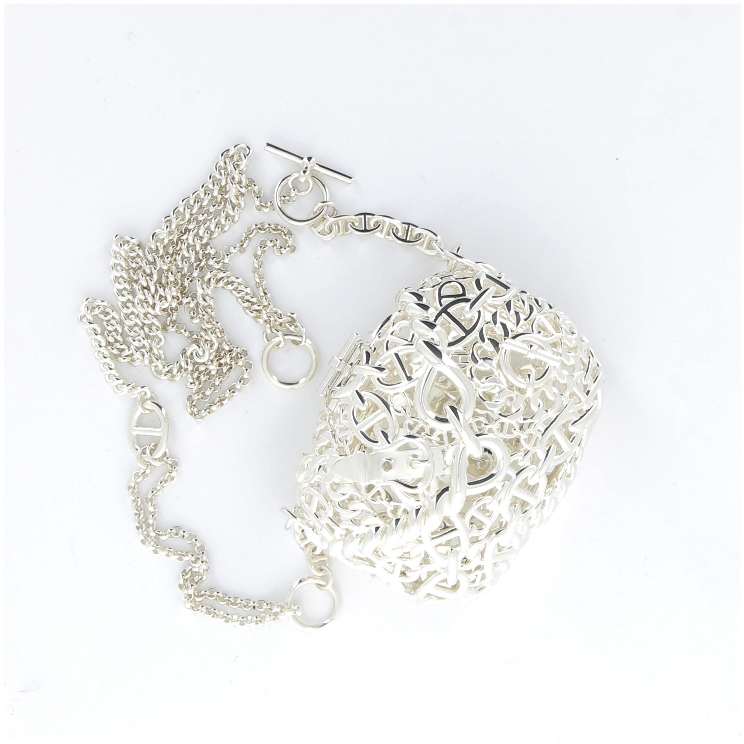 HERMÈS Sac Bijoux Chaîne d'Encre 925 Silver Hardware