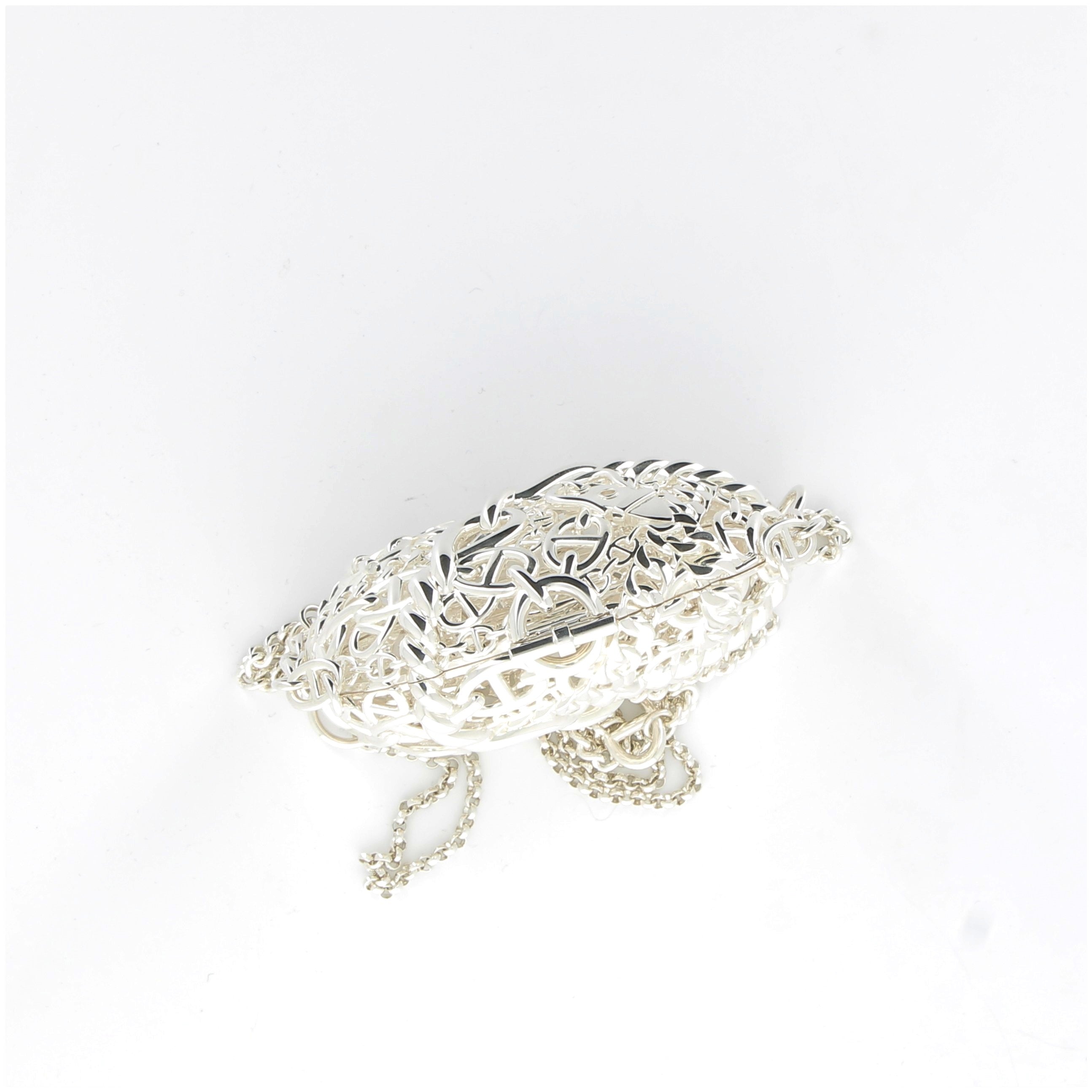 HERMÈS Sac Bijoux Chaîne d'Encre 925 Silver Hardware