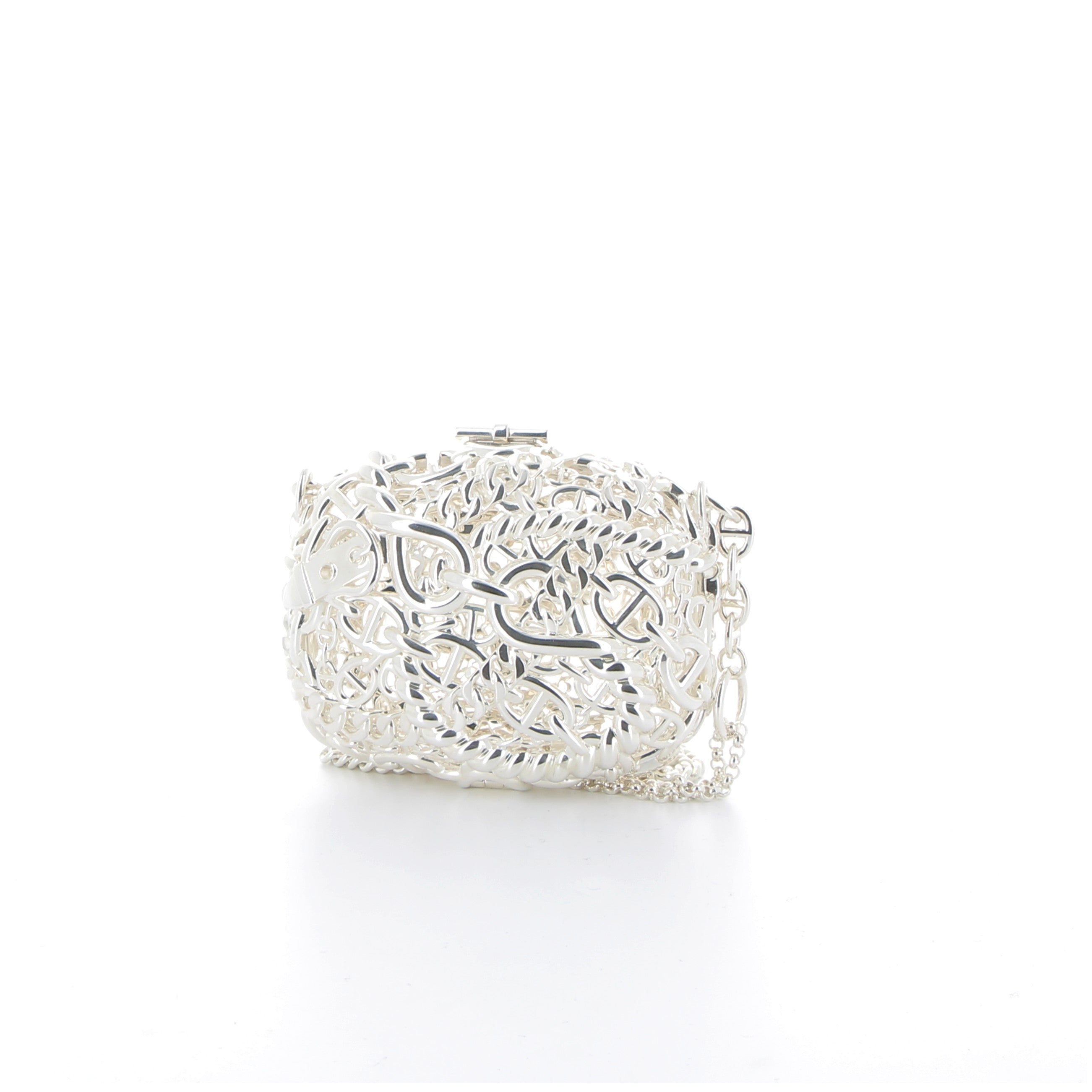 Hermès Sac Bijoux Chaine D' Ancre 925 Silver