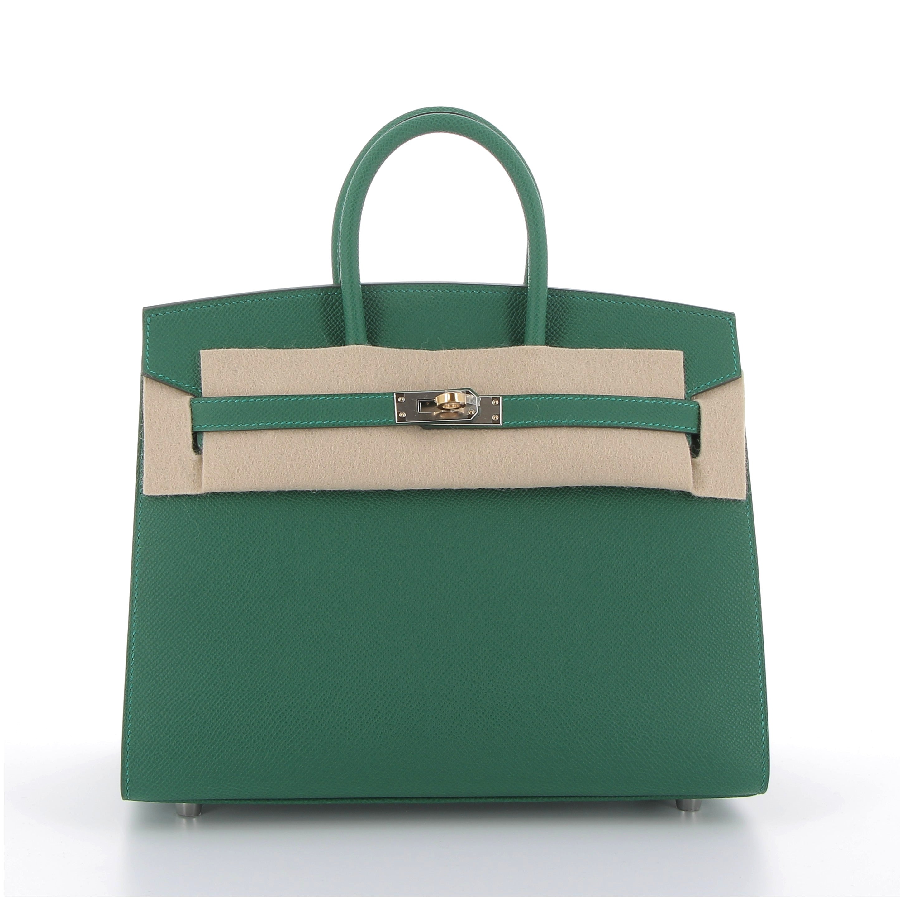 Hermès Birkin 25cm in Vert Moyen Epsom Leather with Electrum Hardware