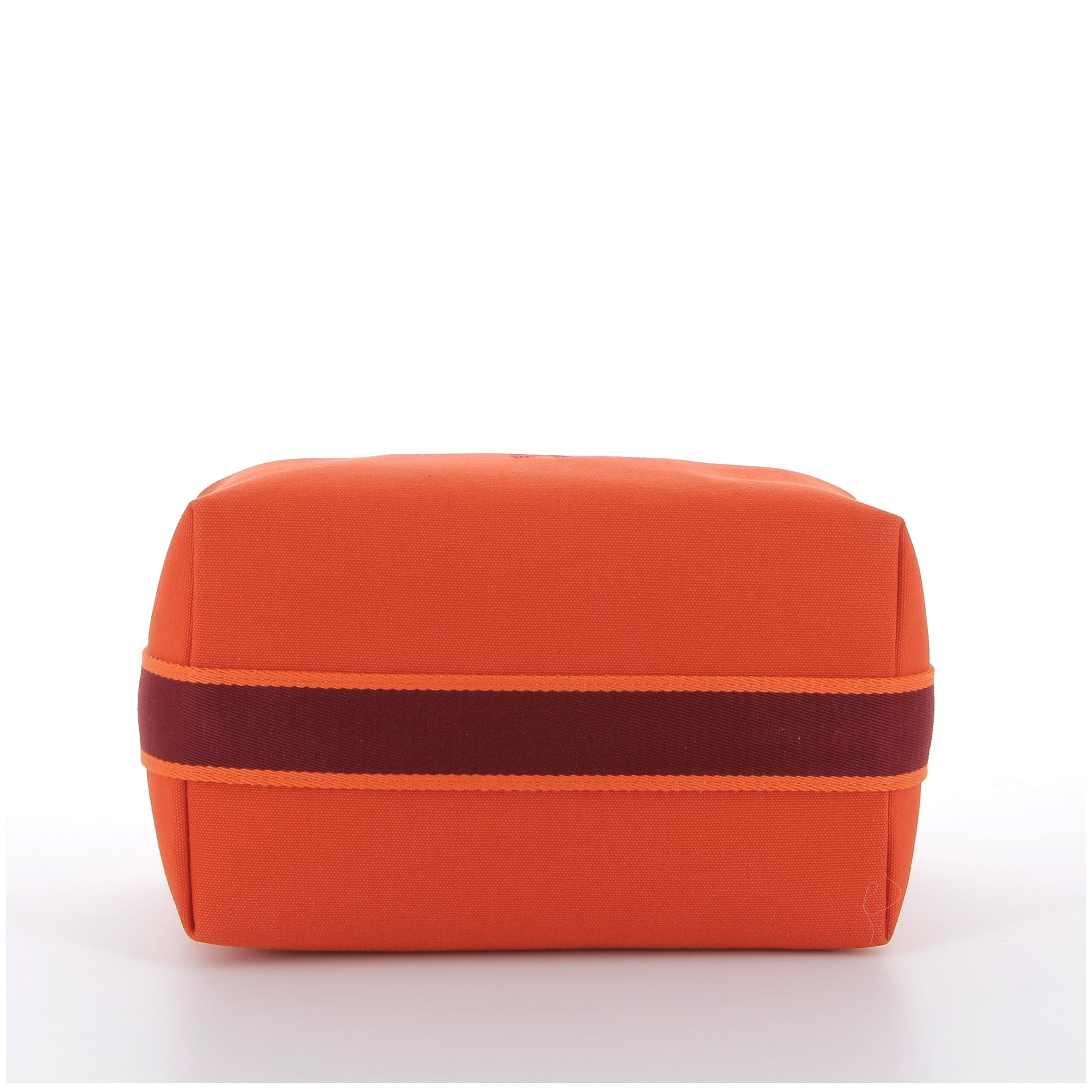 Hermès Bride-à-Brac Vanity Case in Orange, Small Model