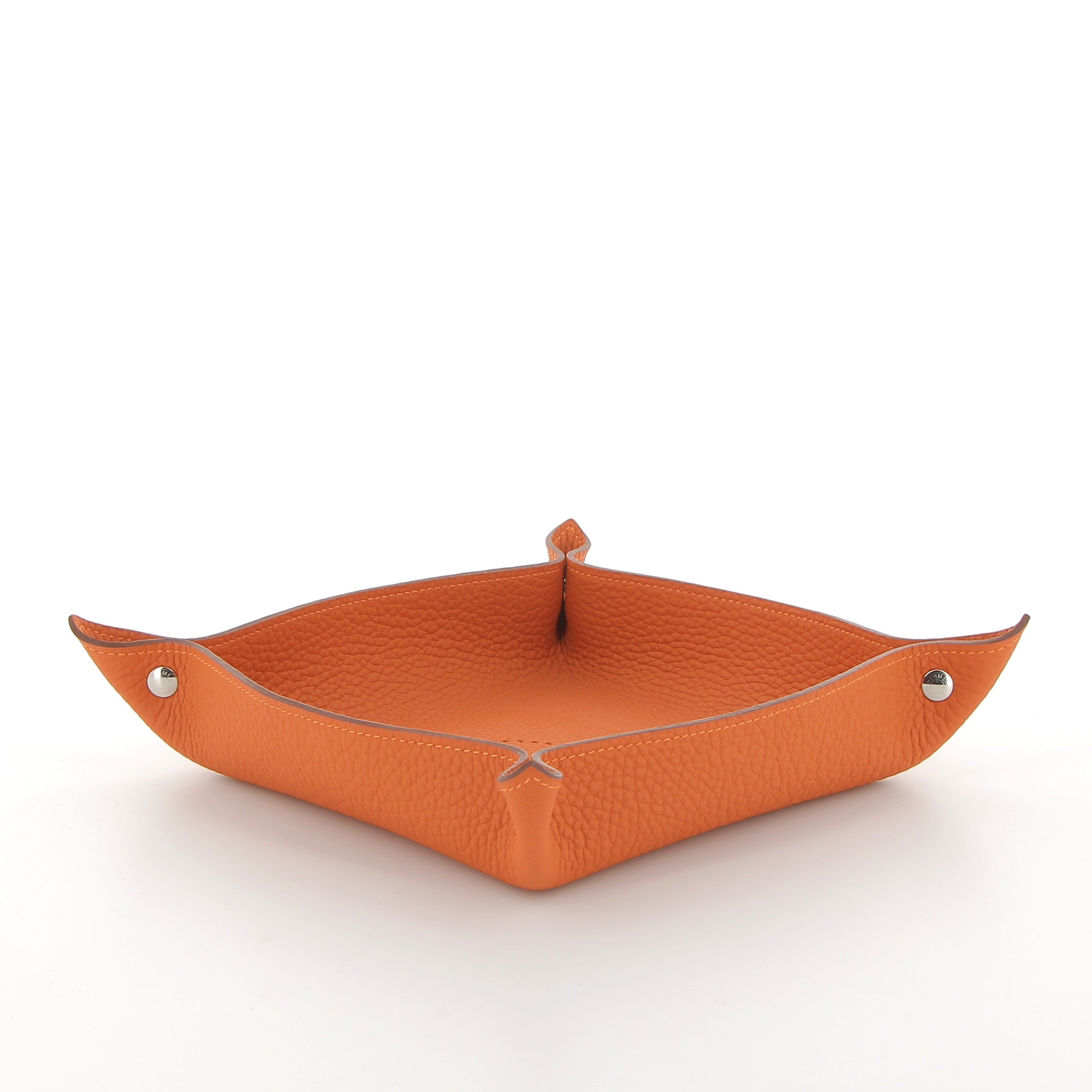 Hermès Mises et Relances H Evelyne Change Tray Orange Taurillon Clemence