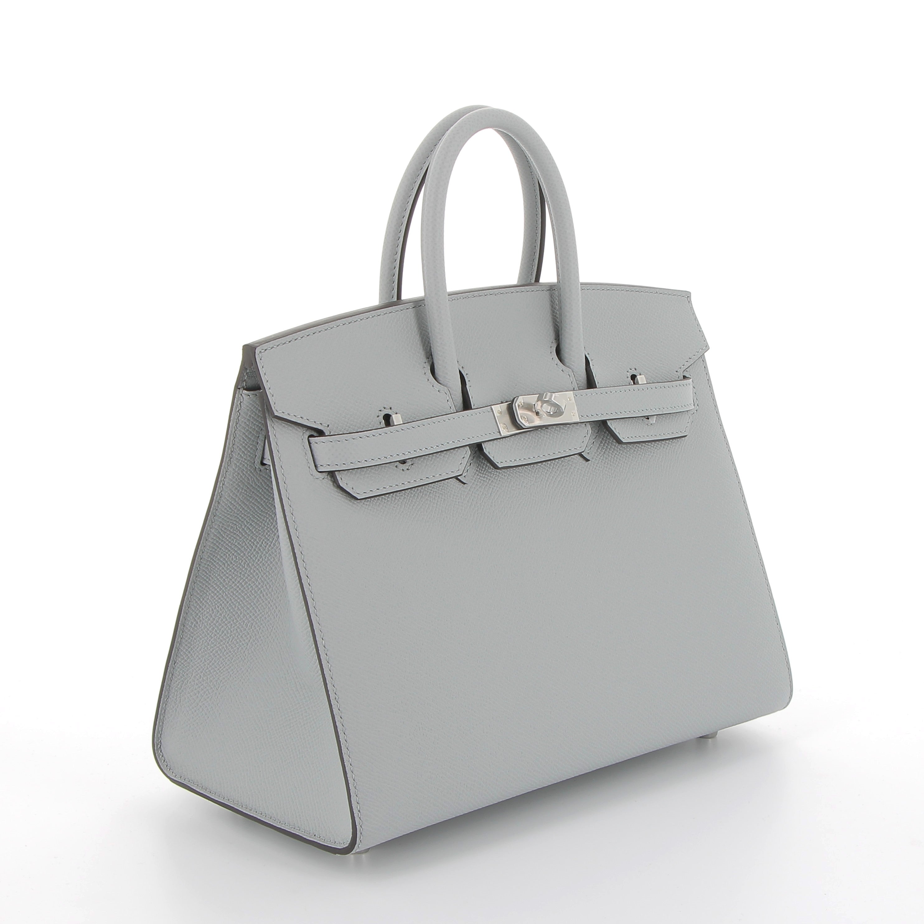 Hermès Birkin 25cm Bleu Glacier in Epsom with Palladium Hardware