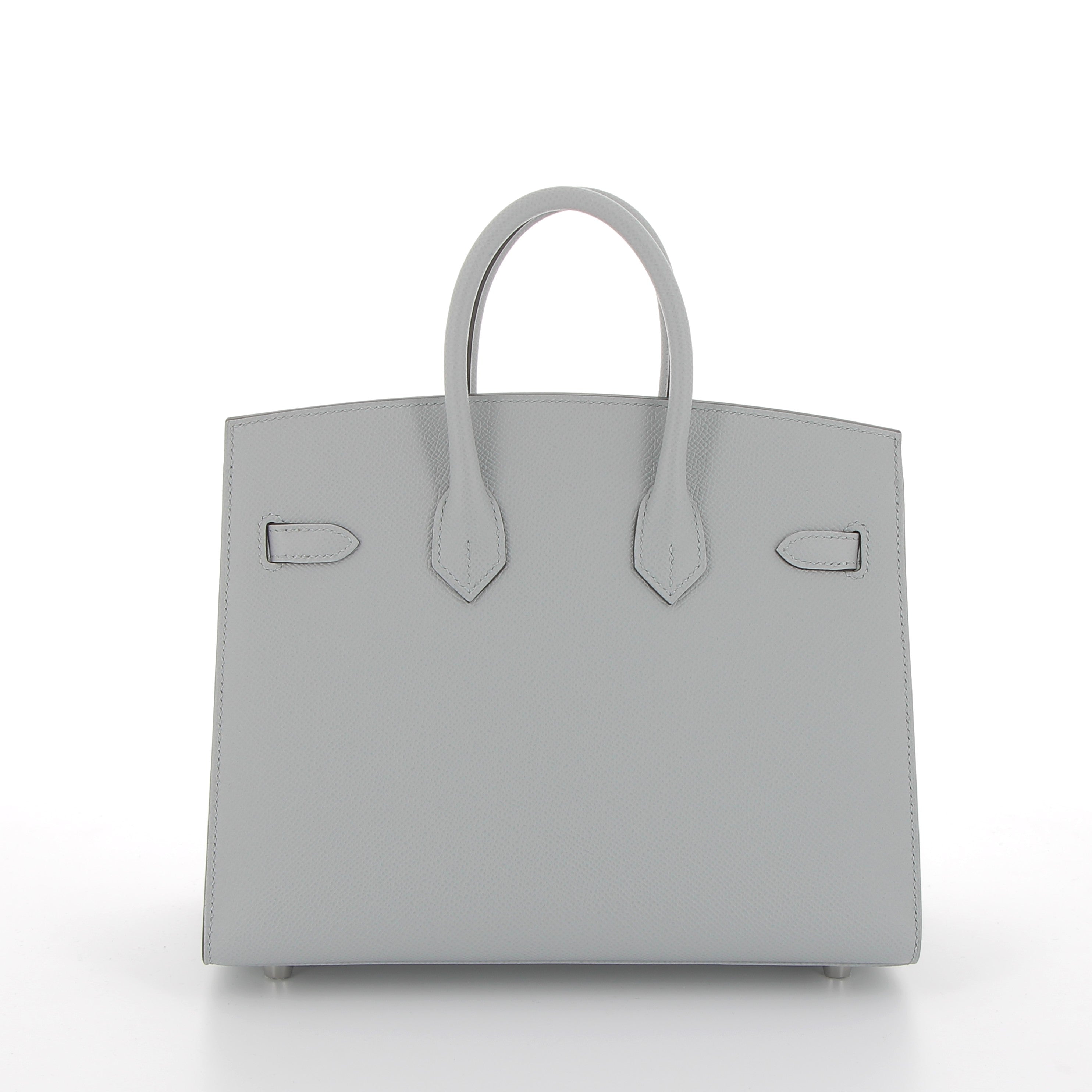 Hermès Birkin 25cm Bleu Glacier in Epsom with Palladium Hardware