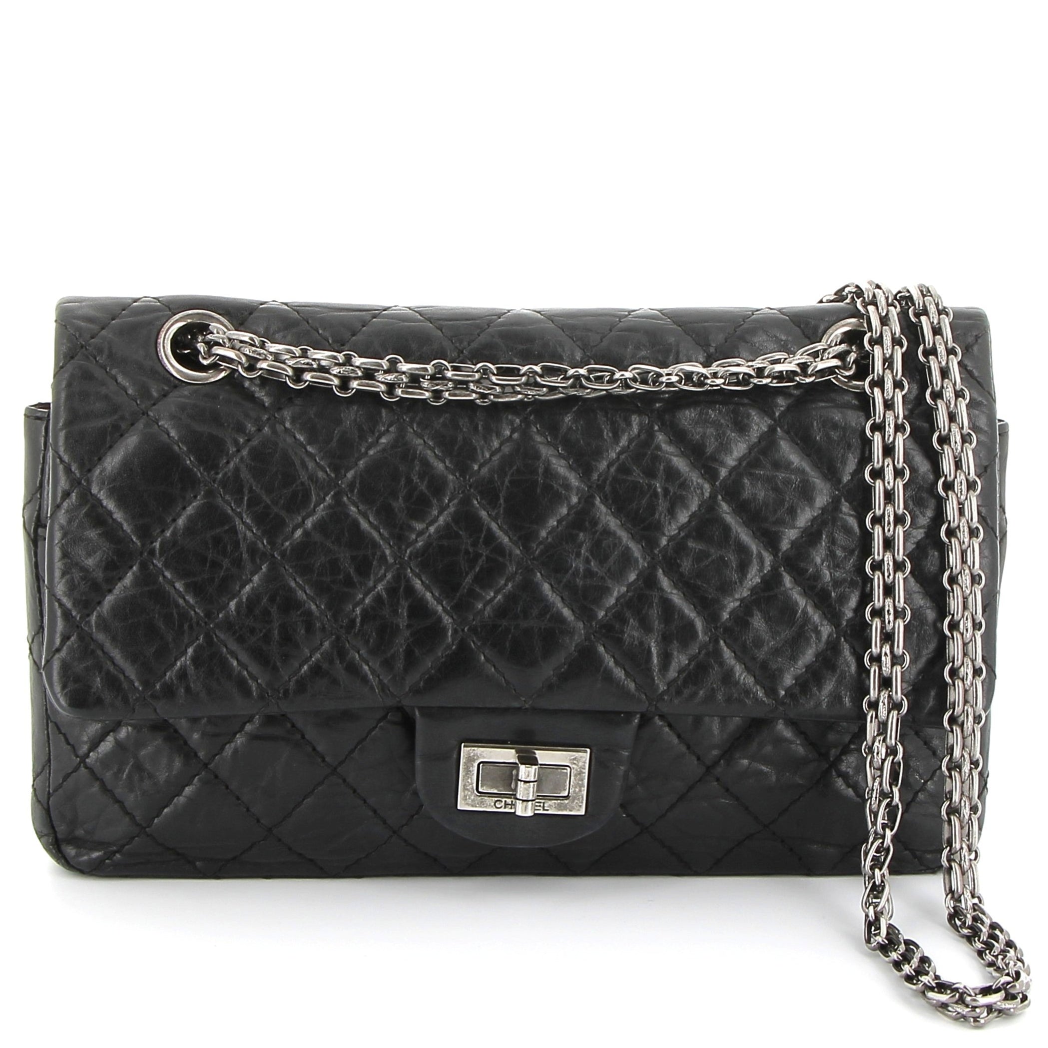 CHANEL Timeless Black Quilted Leather