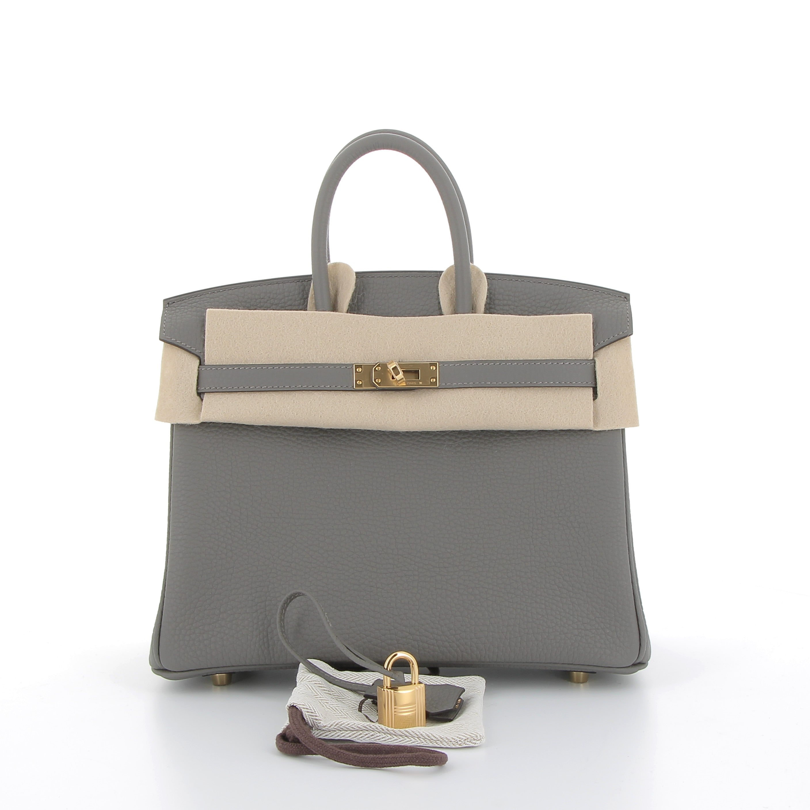 Hermès Birkin 25cm in Gris Amande Togo Leather with Gold Hardware
