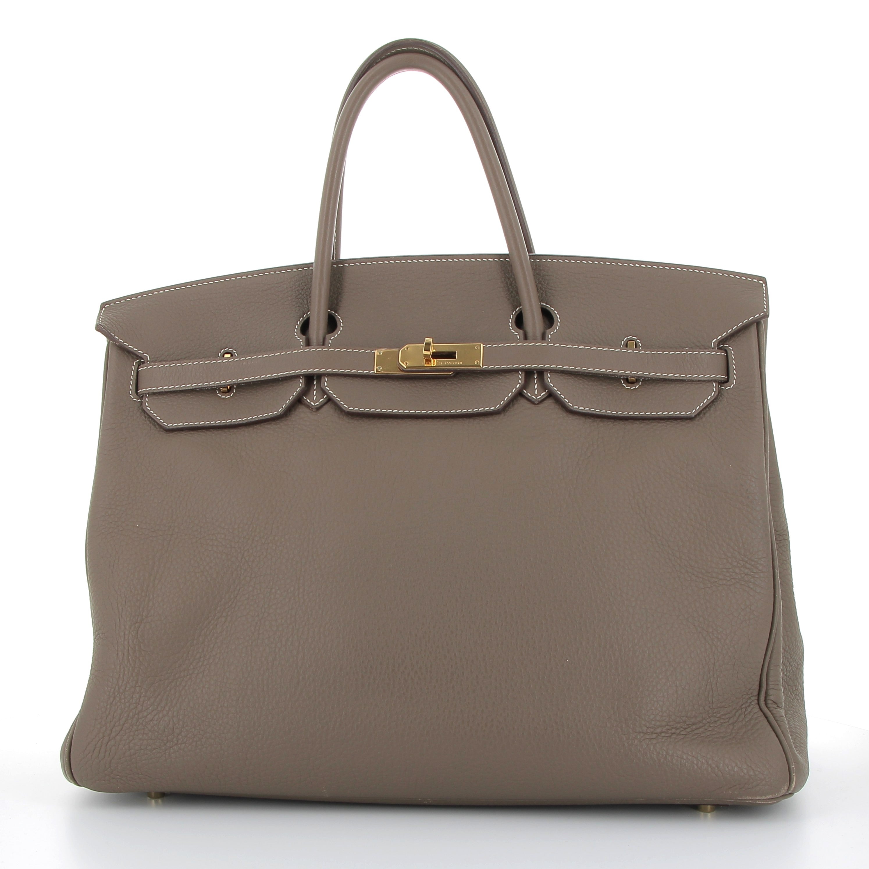 Hermès Birkin 40cm Etoupe Togo Leather with Gold Hardware