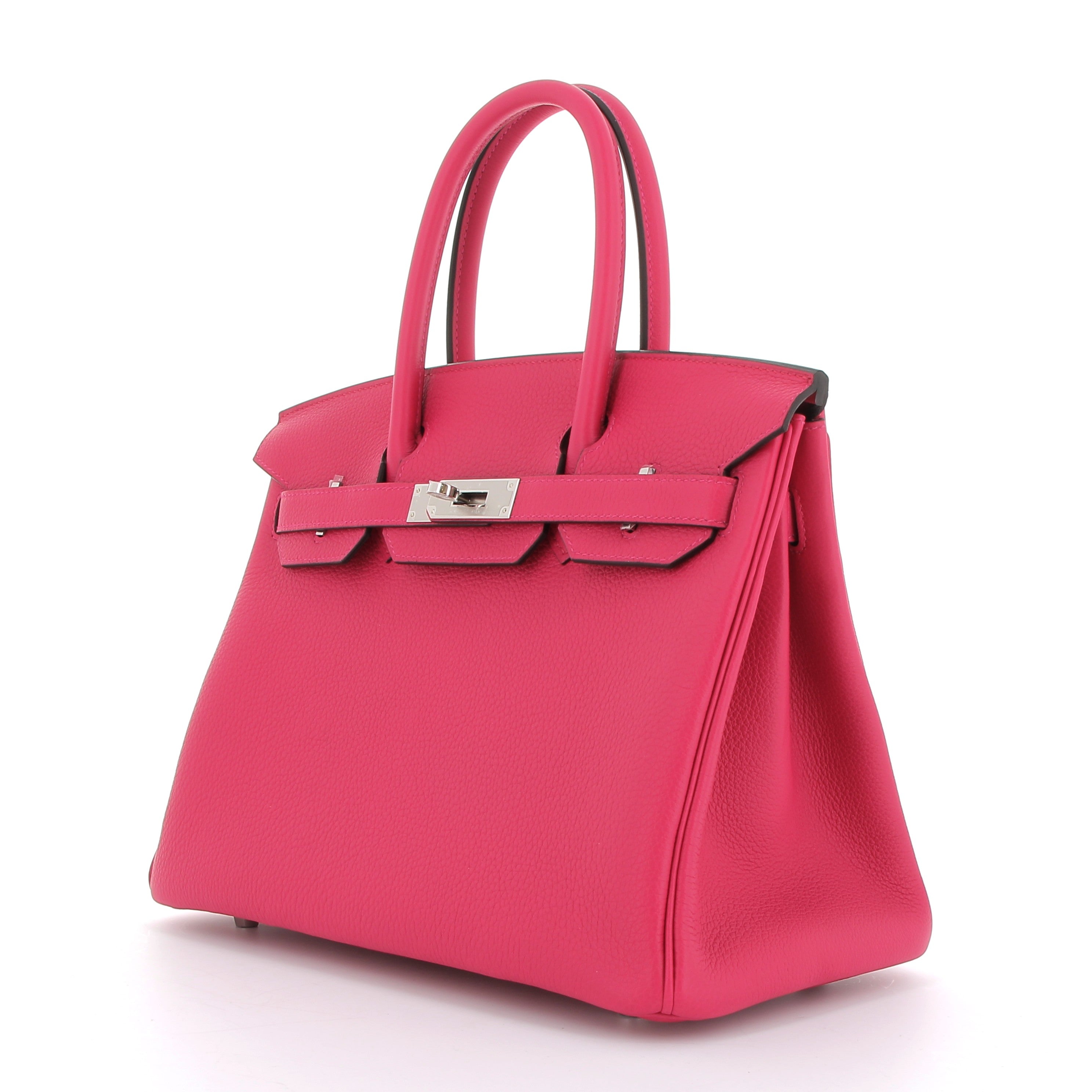 HERMÈS Birkin 30 Rose Mexico Togo Leather Palladium Hardware
