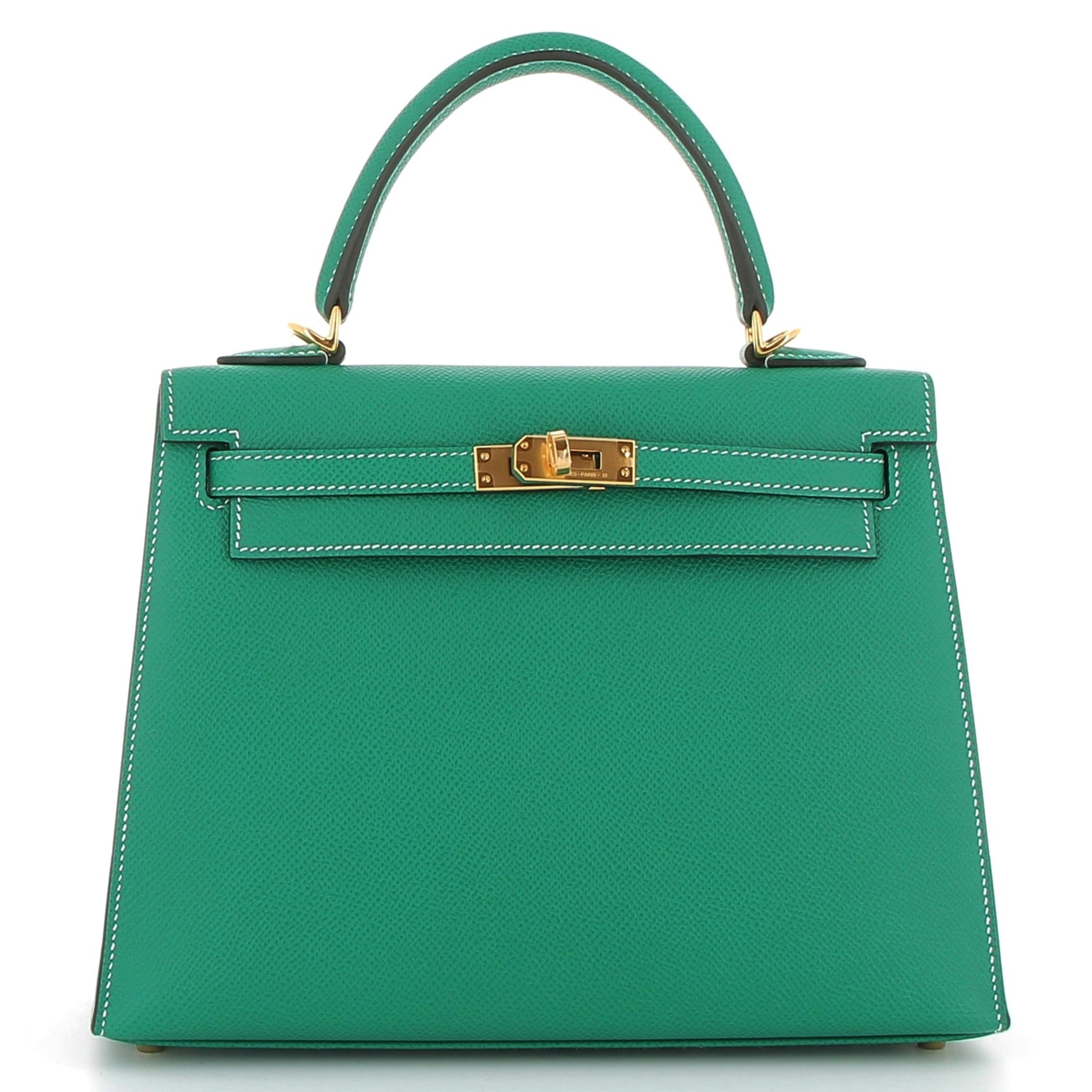 HERMÈS Kelly 25 Vert Jade Epsom leather Gold hardware (GHW)