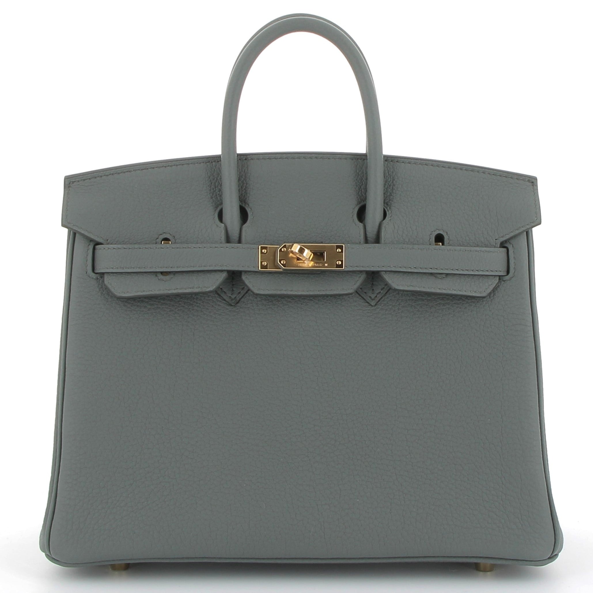 HERMÈS Birkin 25 Vert Amande Togo Gold Hardware