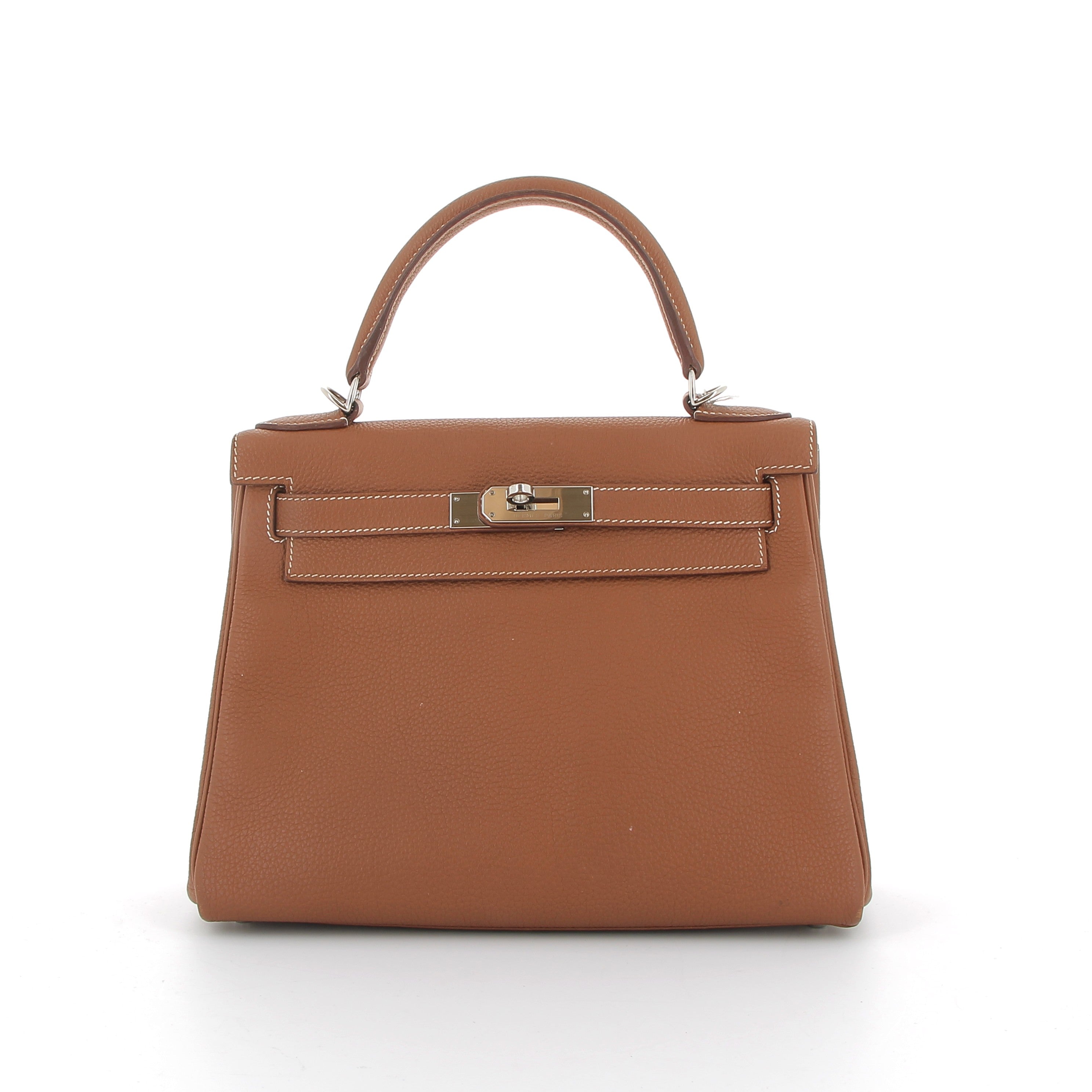 Hermes Kelly 28cm in Gold Togo Leather with Palladium Hardware