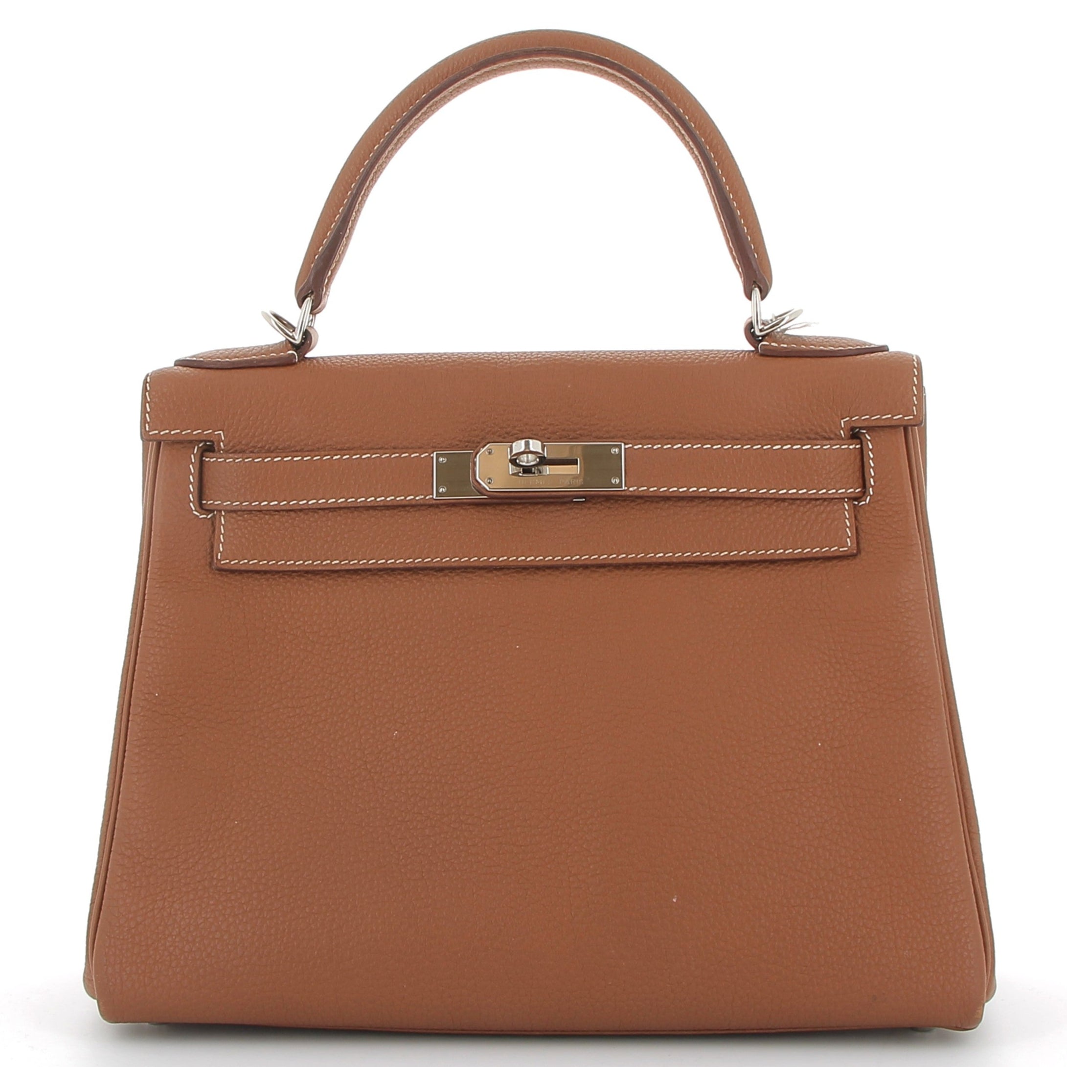 HERMÈS Kelly 28 Gold Togo Leather Palladium Hardware