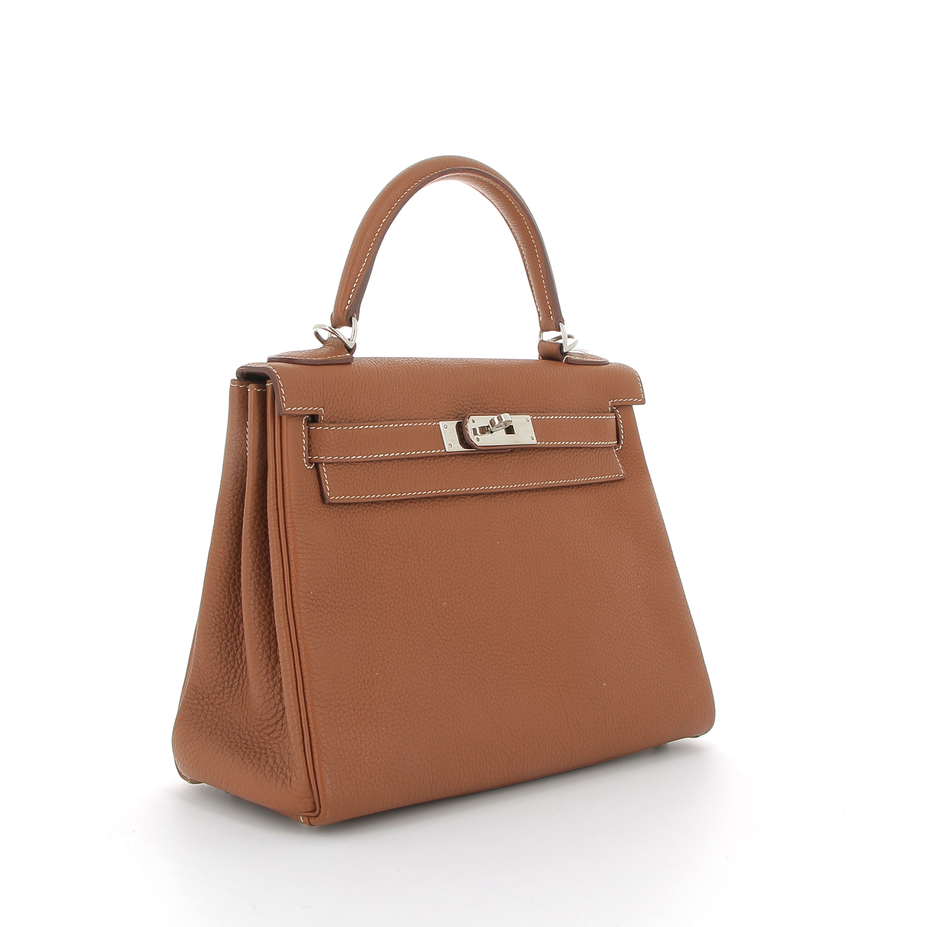 Hermes Kelly 28cm in Gold Togo Leather with Palladium Hardware