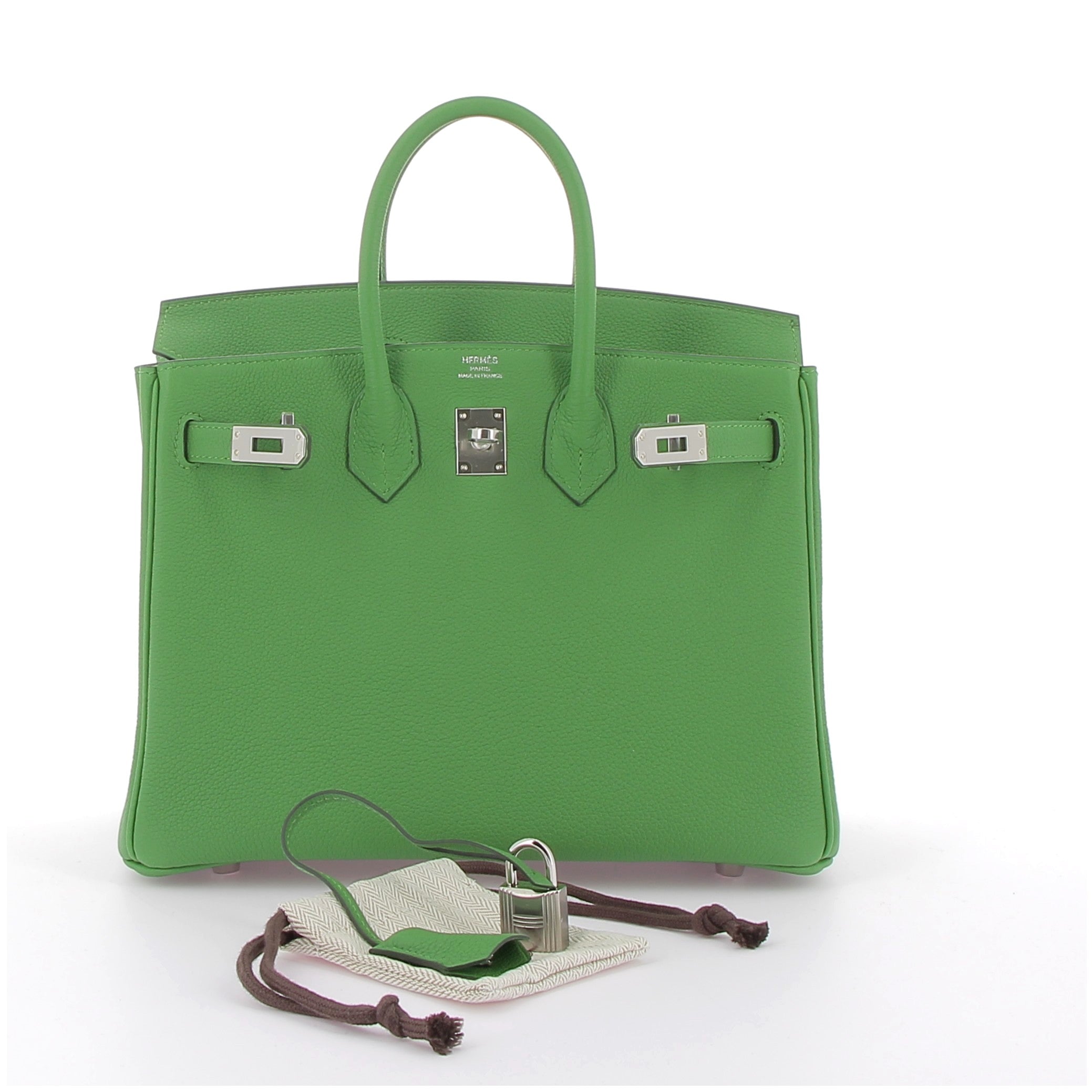 Hermès Birkin 25cm Vert Yuca Togo Leather with Palladium Hardware