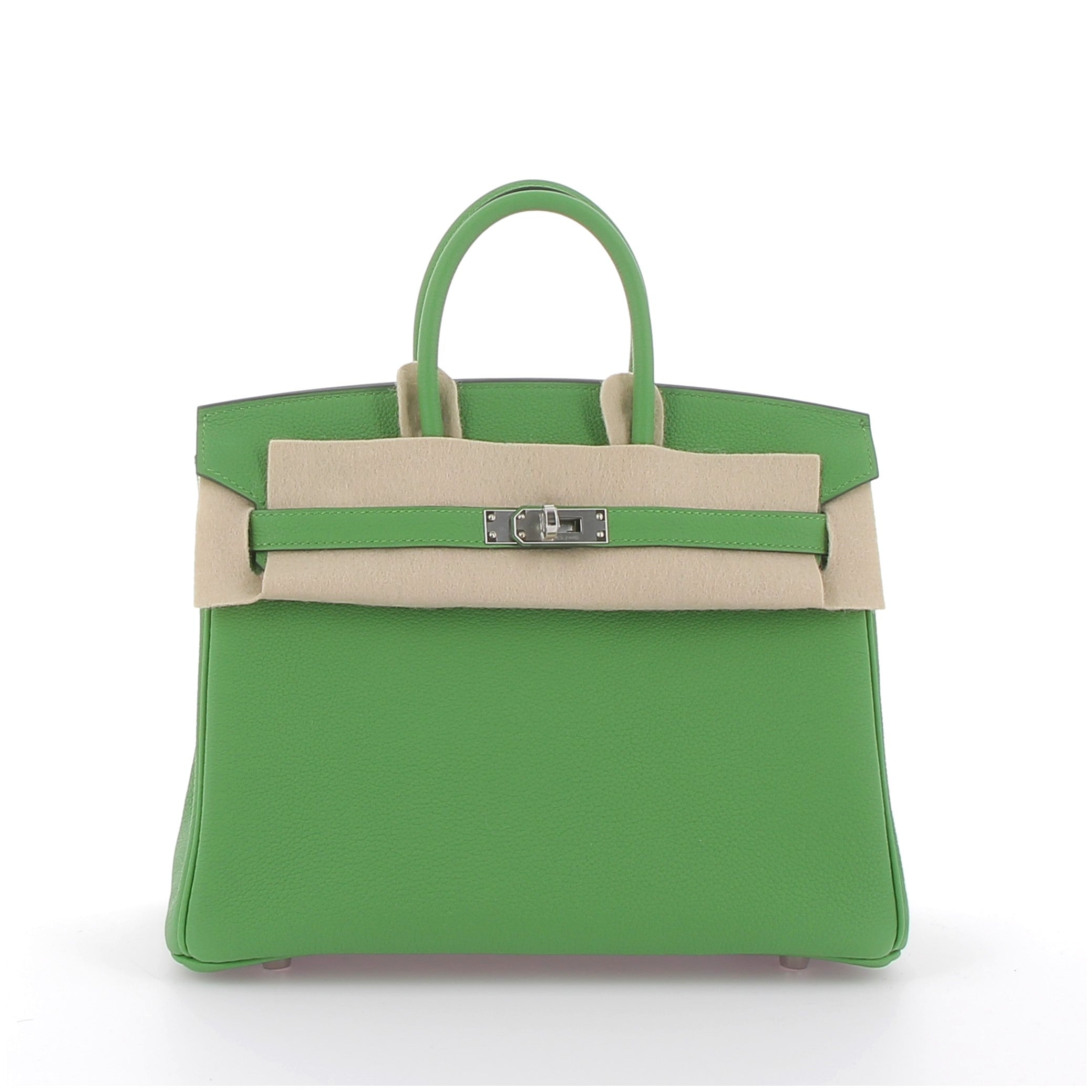 Hermès Birkin 25cm Vert Yuca Togo Leather with Palladium Hardware