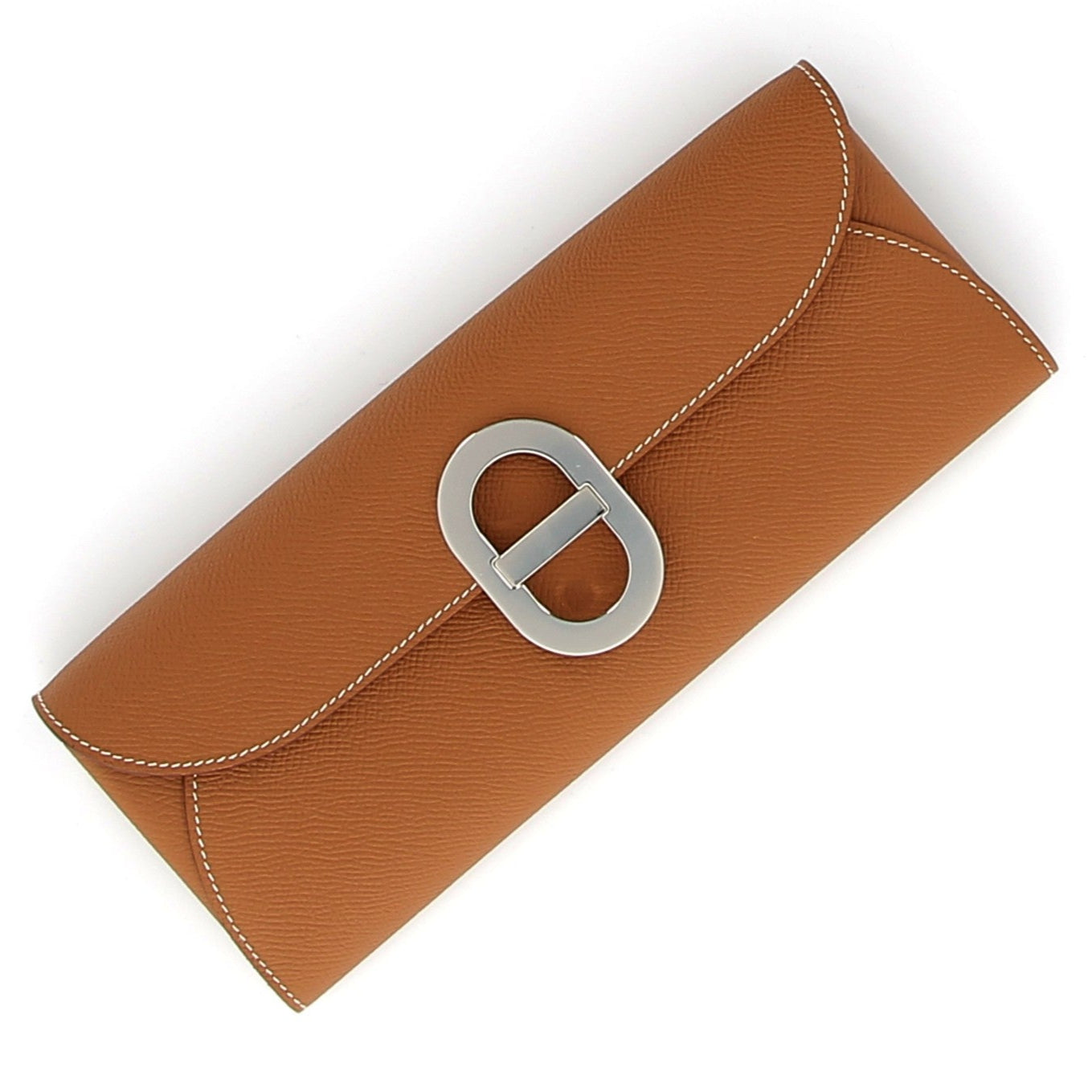 HERMÈS Maillon to Go Wallet Gold Epsom Leather Palladium Hardware