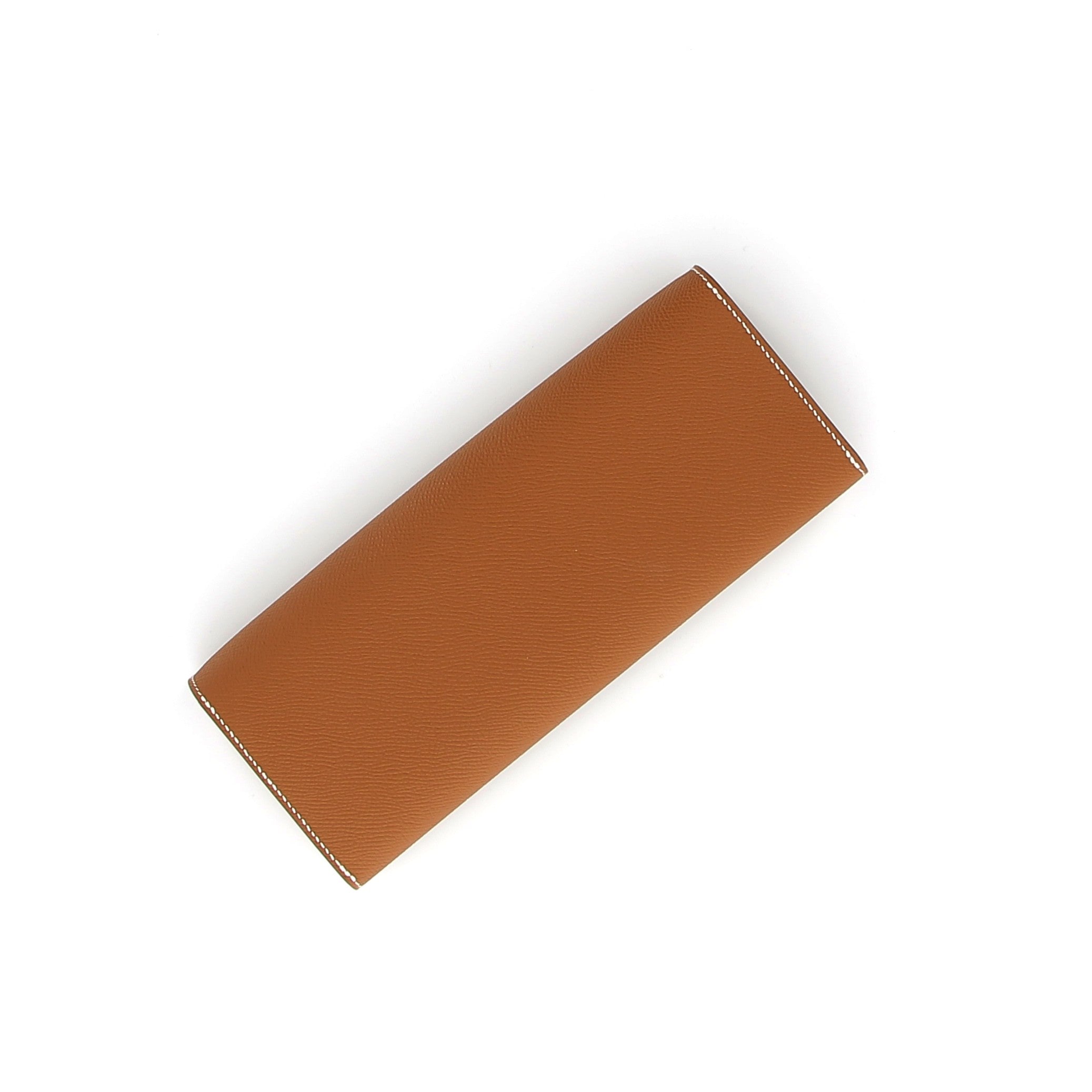 HERMÈS Maillon To Go Wallet Gold Epsom Silver Hardware