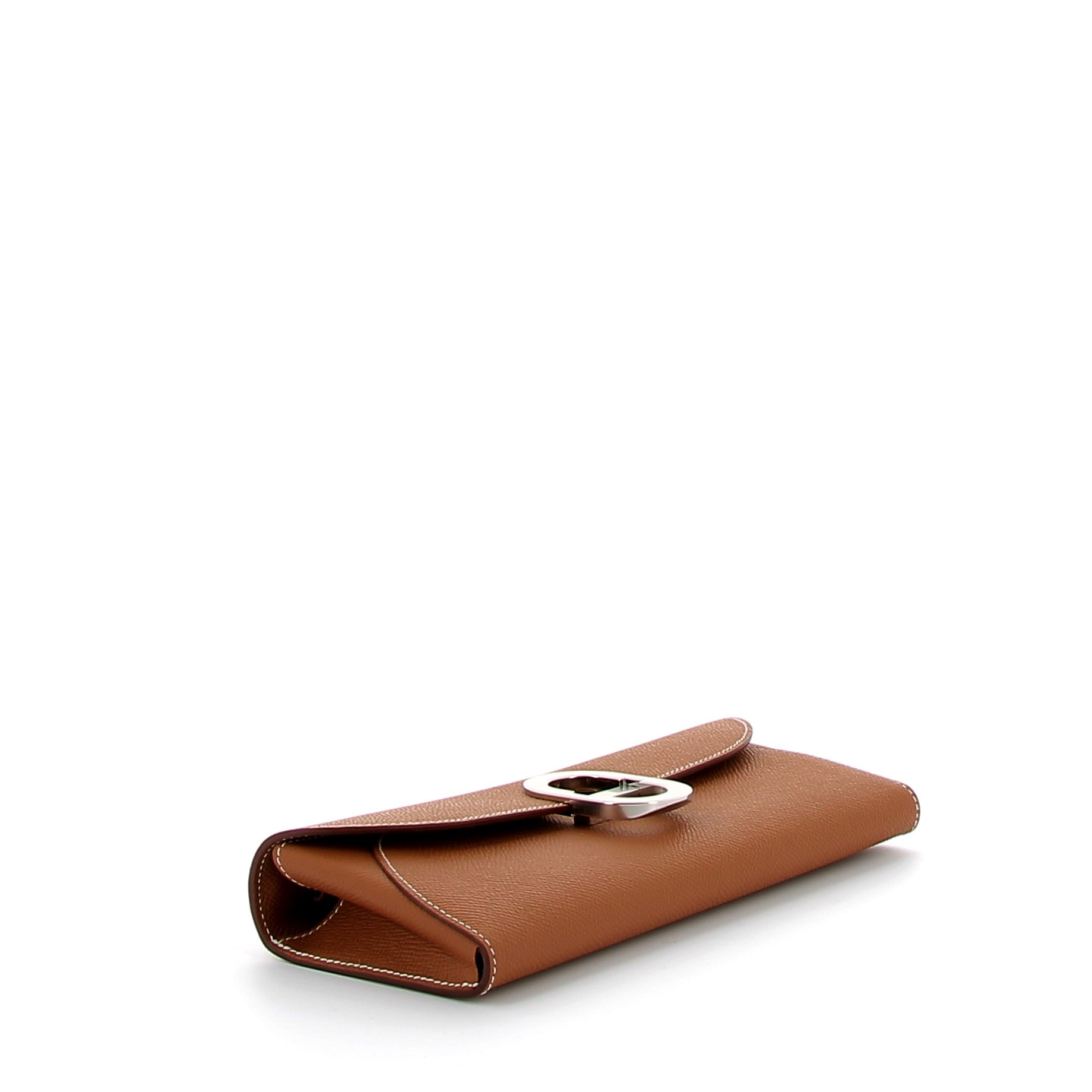 HERMÈS Maillon to Go Wallet Gold Epsom Leather Palladium Hardware