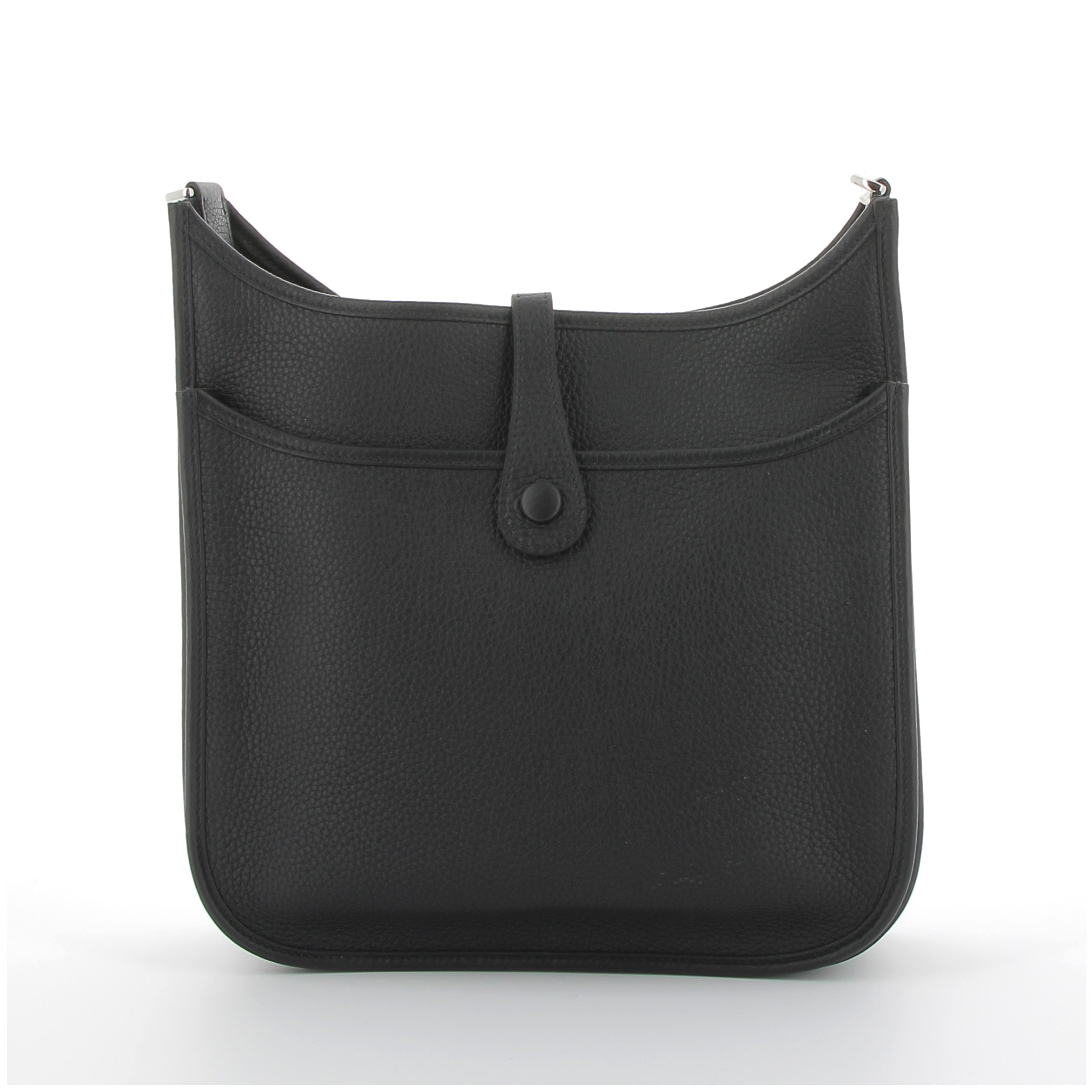 Hermès Evelyne 29cm in Black Taurillon Clemence with Palladium Hardware