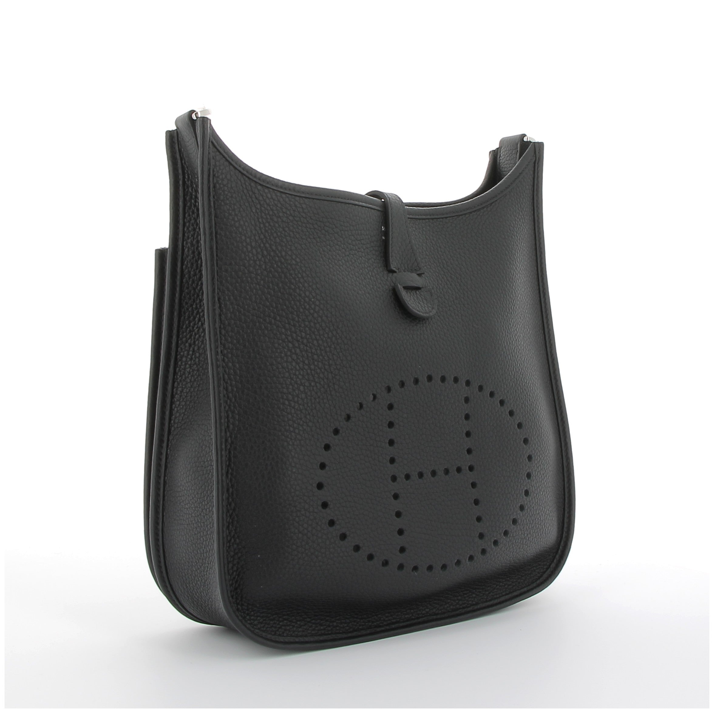 Hermès Evelyne 29cm in Black Taurillon Clemence with Palladium Hardware