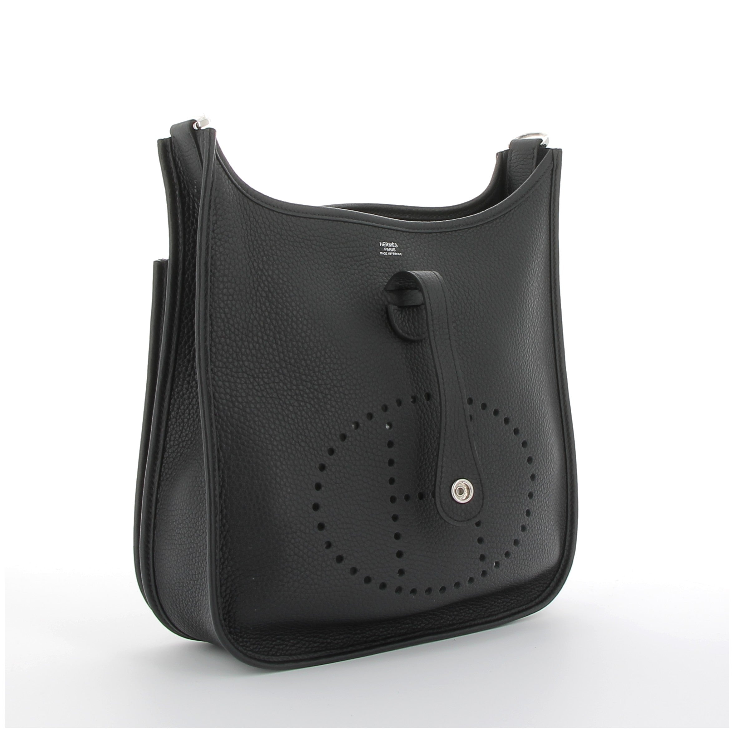 Hermès Evelyne 29cm in Black Taurillon Clemence with Palladium Hardware