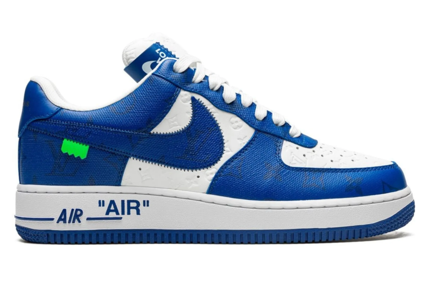 LOUIS VUITTON x Nike Air Force 1 Low "Virgil Abloh - White/Blue" Sneakers