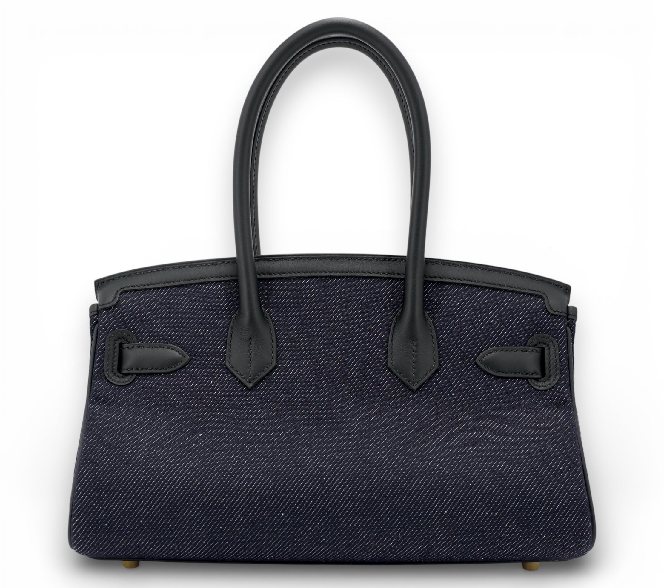HERMES Birkin Shoulder 29 Jean / Bleu Indigo Swift Gold Hardware