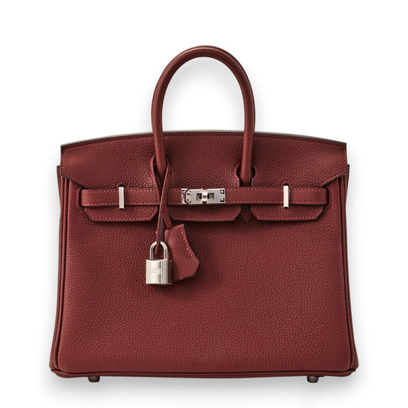 HERMES Birkin 25 Rouge H Togo Palladium Hardware