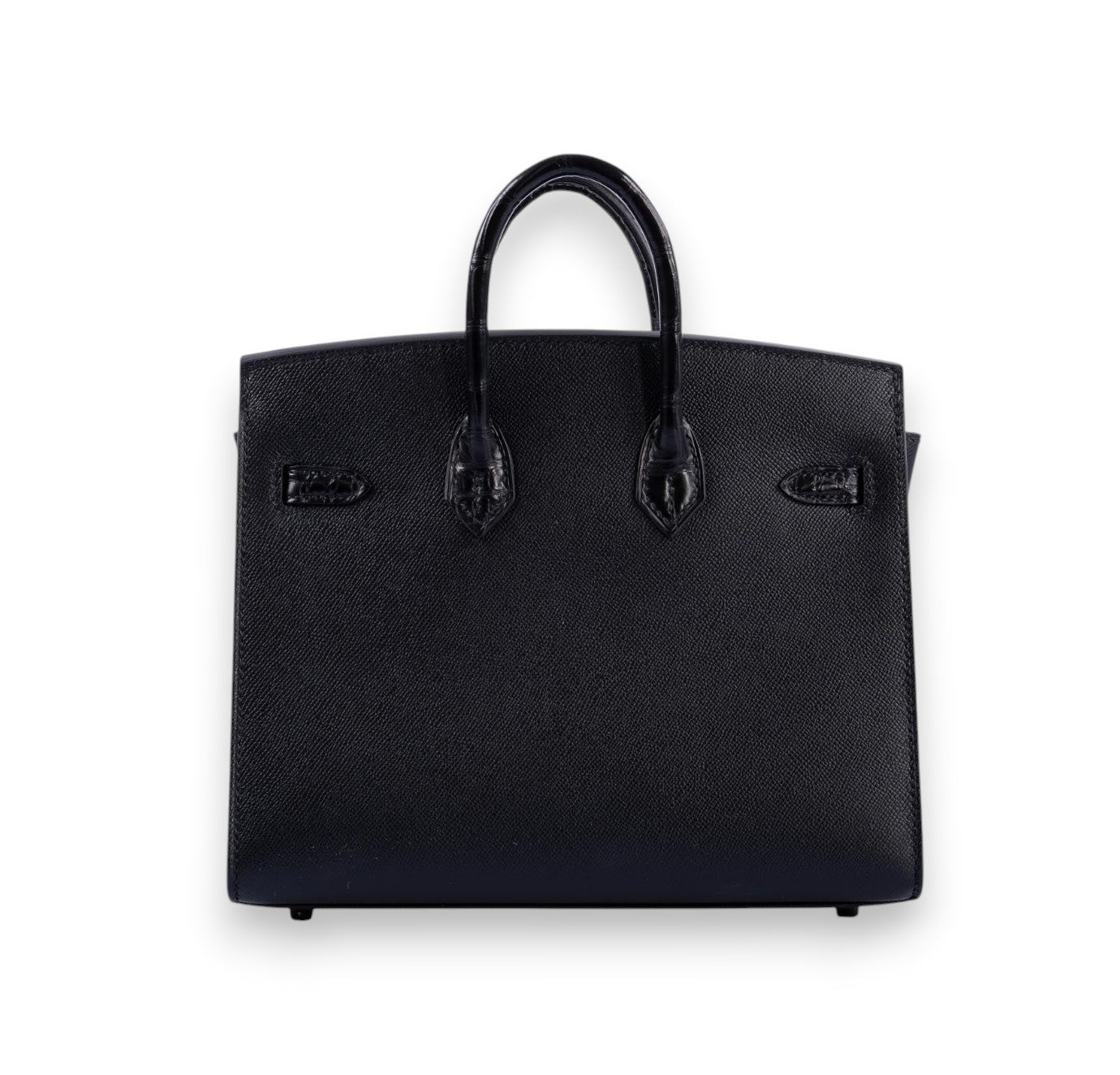 Hermès Birkin 20 Faubourg "Midnight" Sellier Black Matte Alligator & PVD Hardware