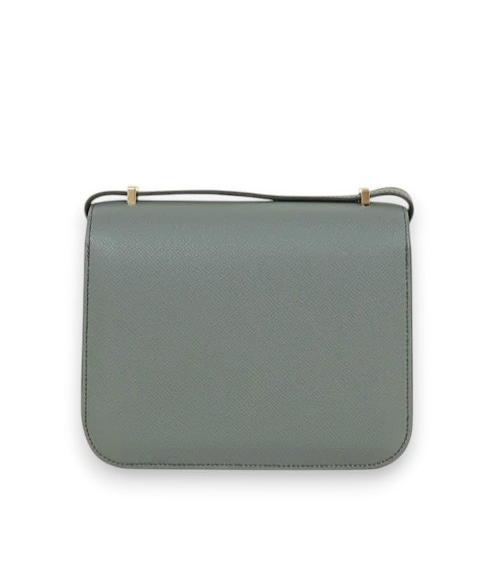 HERMES Constance 18 Vert Amande Epsom Permabrass hardware