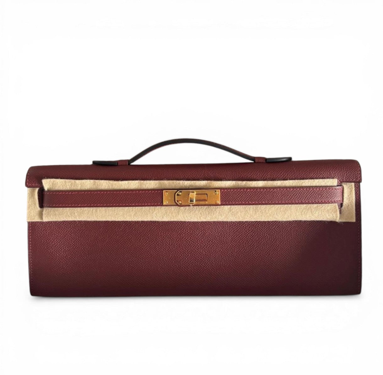 HERMES Kelly Cut Rouge H Epsom Gold Hardware