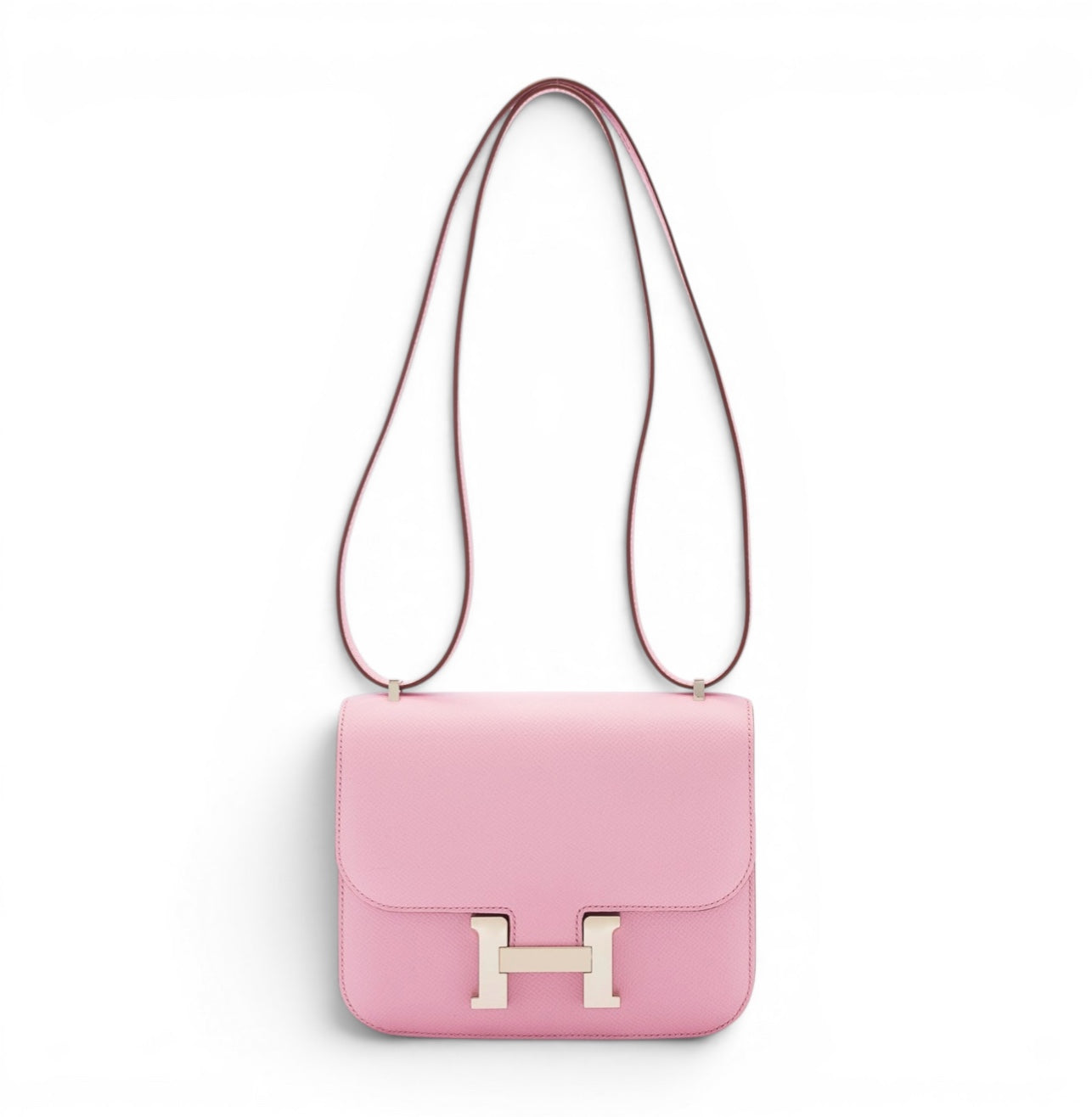 HERMES Constance 18 Mauve Sylvester Epsom Palladium Hardware
