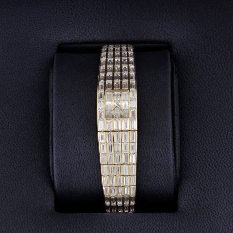 PIAGET Galaxy Watches in Yellow Gold and Diamond Pavé Bracelet