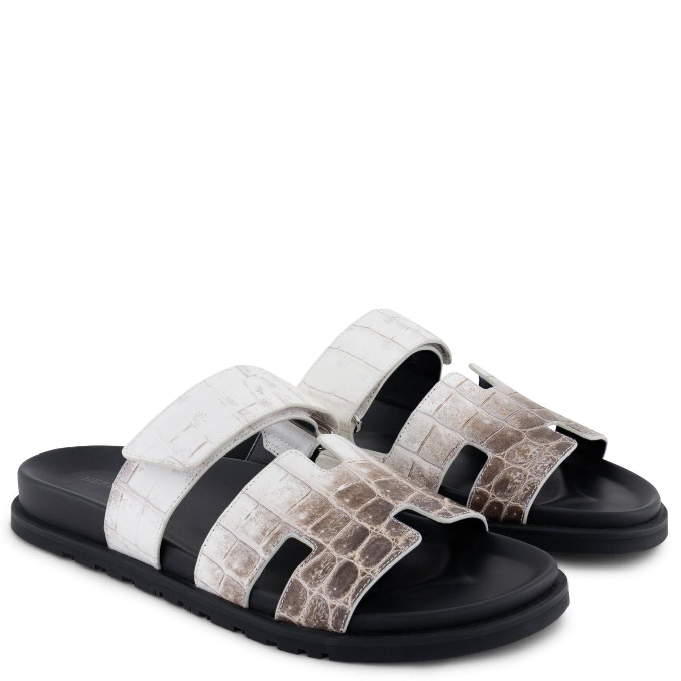 HERMÈS Chypre Sandals Himalayan Crocodile