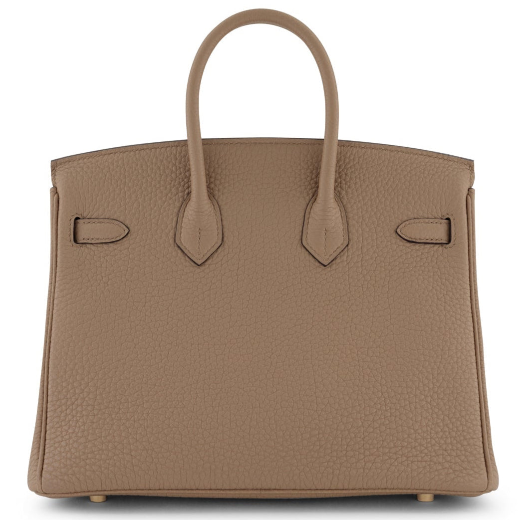 HERMÈS Birkin 25 Craie Togo Leather Gold Hardware