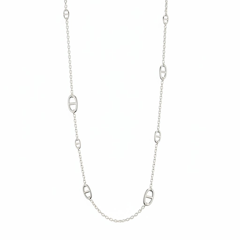HERMES Farandole Necklace 80cm Argent 925/1000