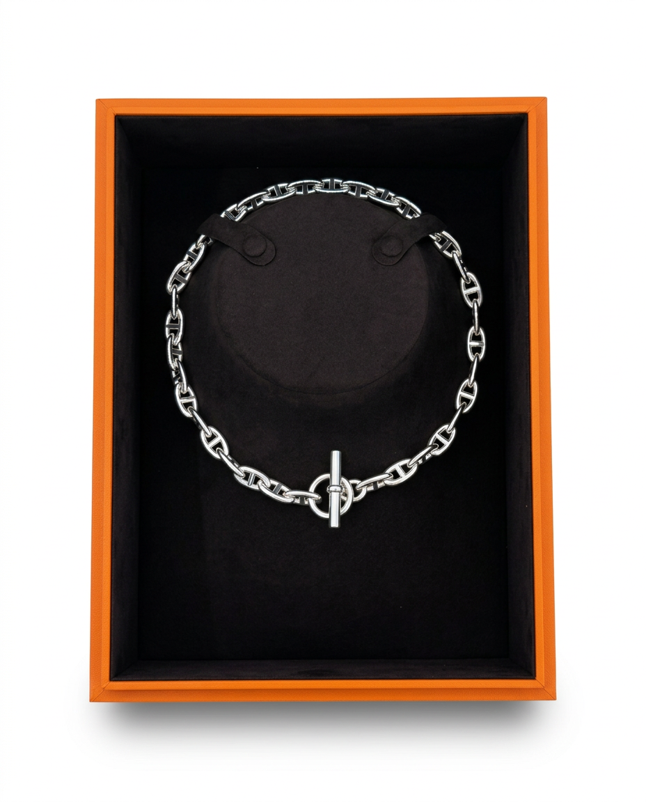 HERMES Chaine D'ancre Necklace Large model 35cm