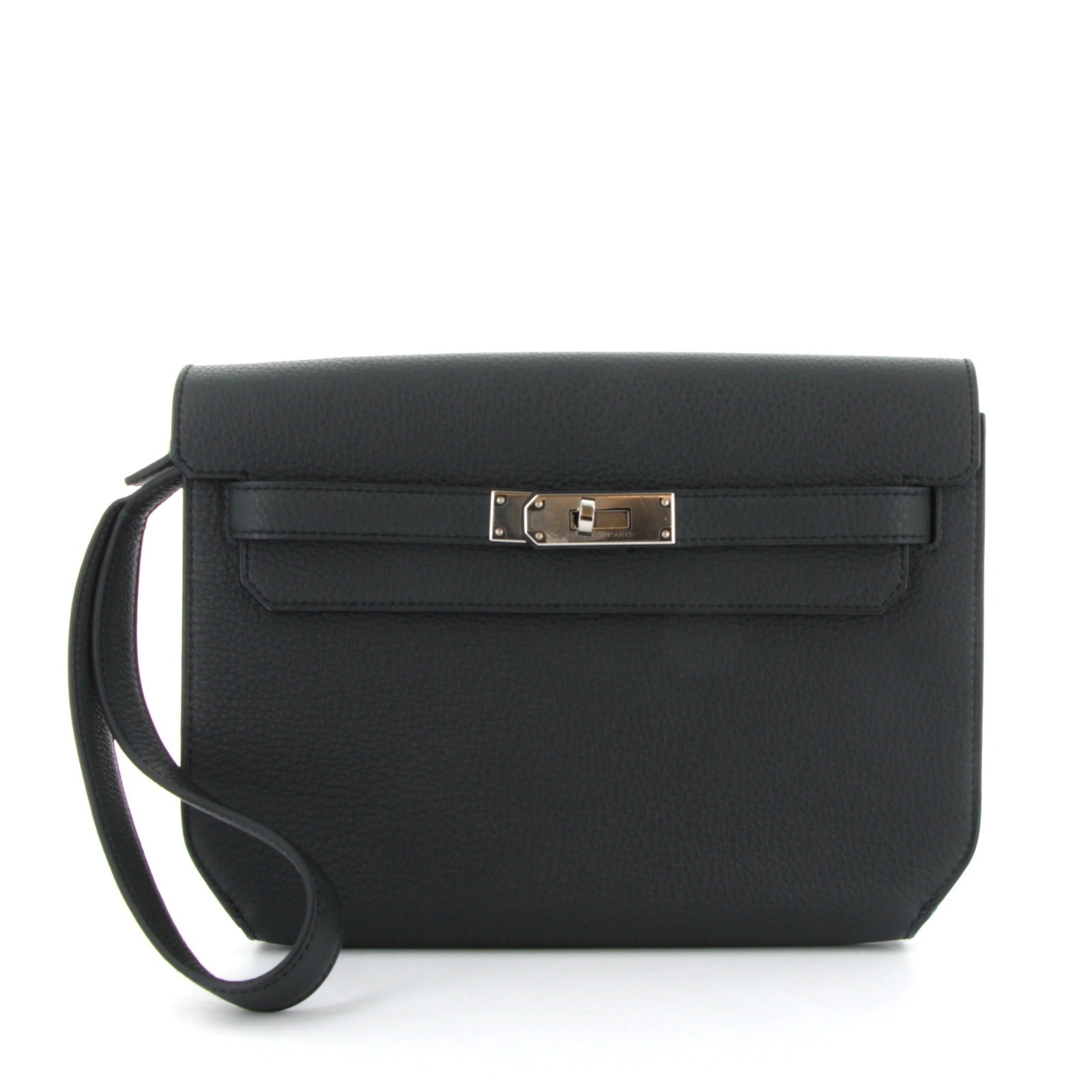 HERMES Kelly Depeche Ocean Bleu Togo Palladium Hardware