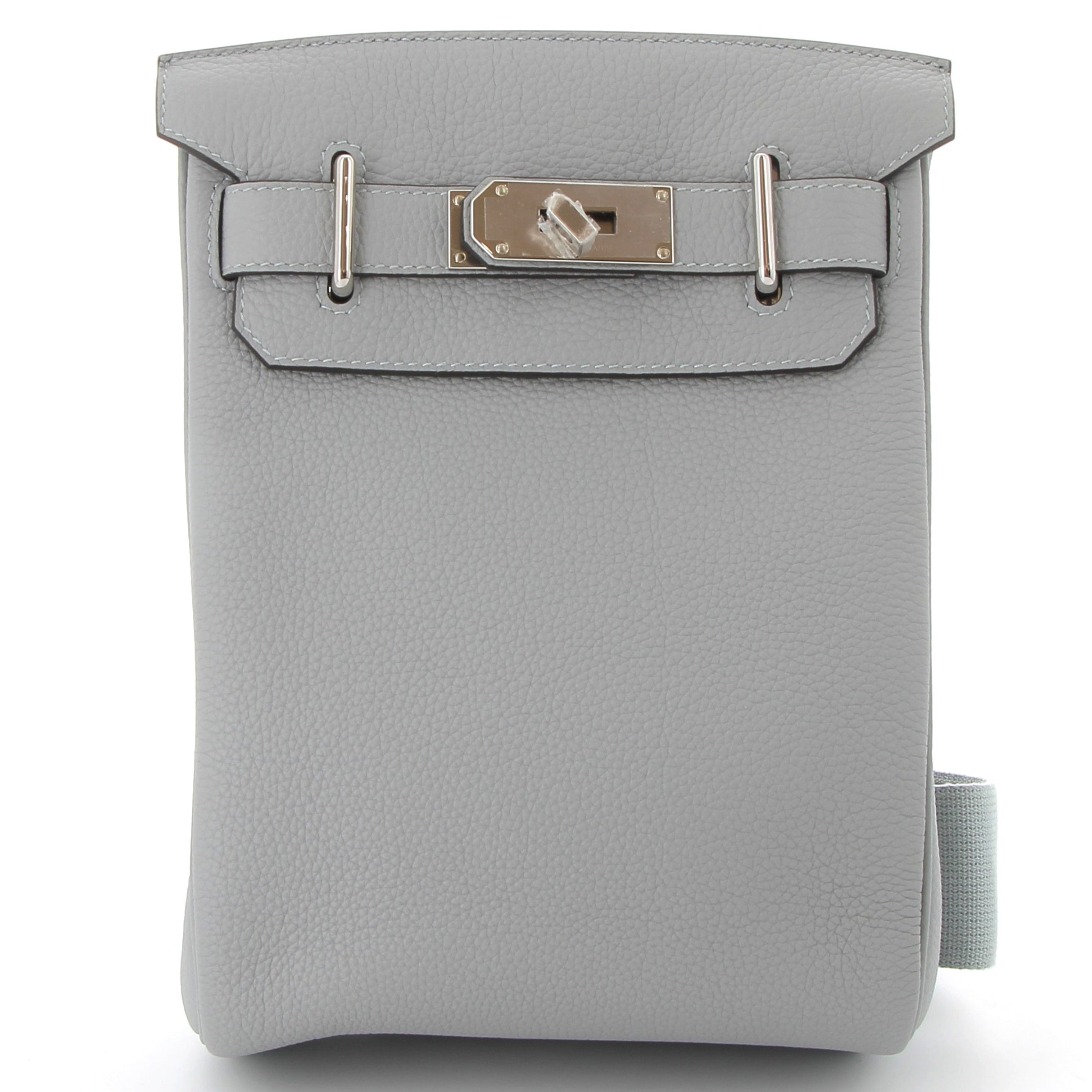 HERMES Hac à Dos Bleu Glacier Togo Leather Palladium Hardware